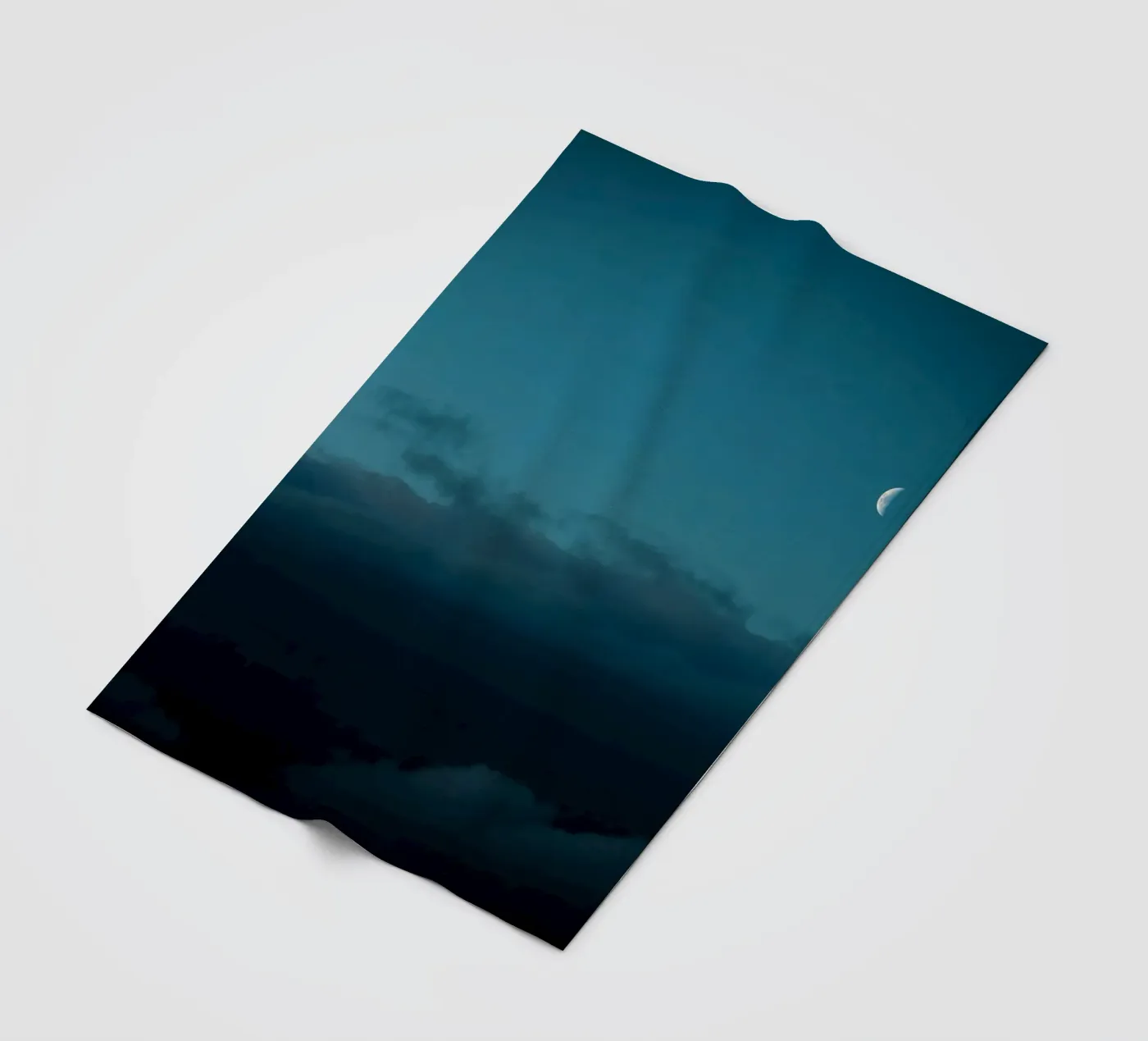 moon clouds fleece blanket by Earthly Visions