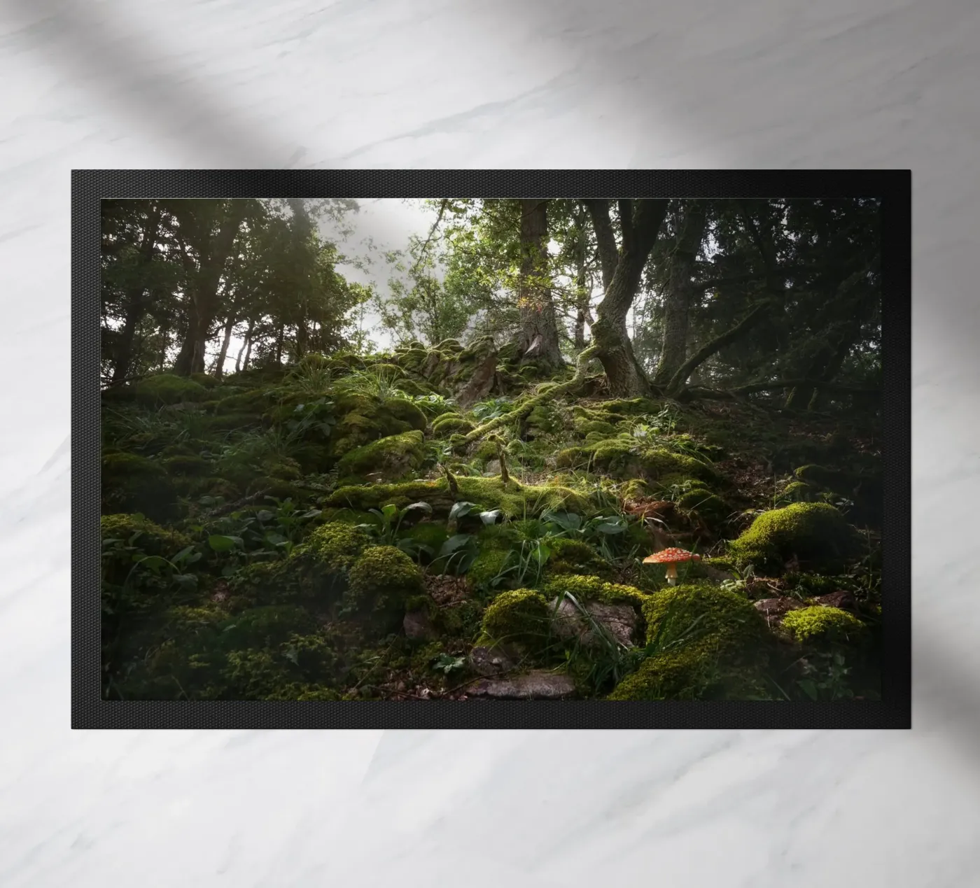 forest moss Fußmatte von Earthly Visions