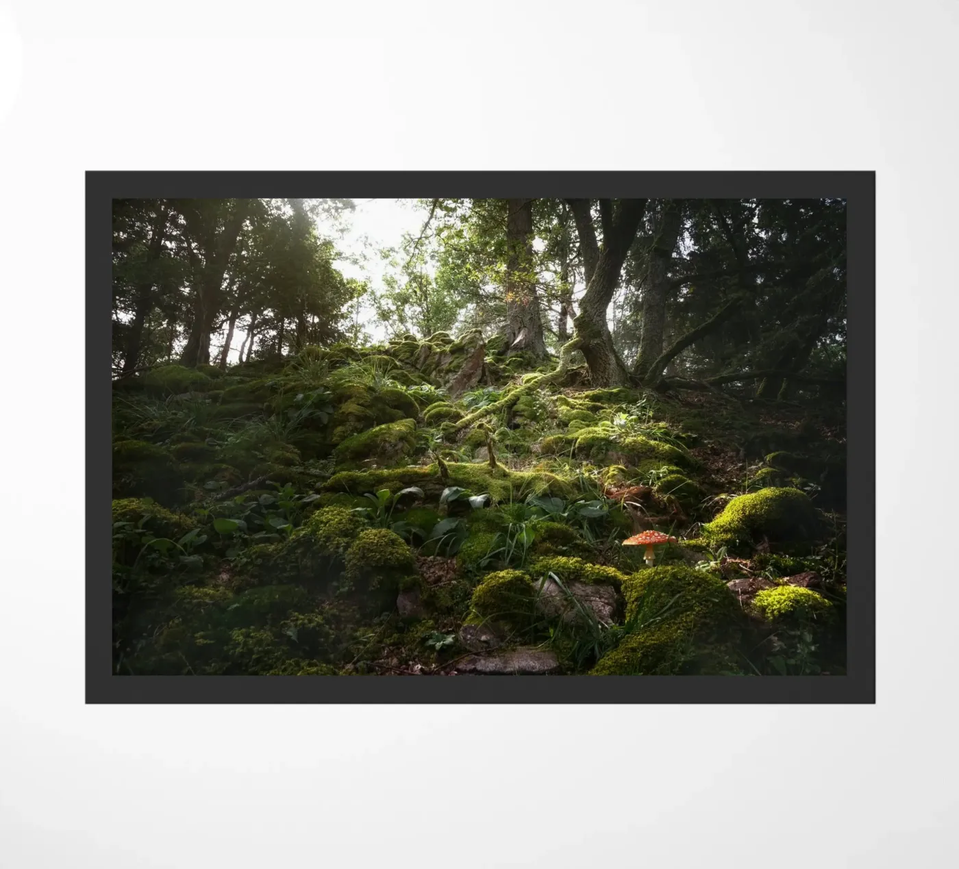 forest moss Fußmatte von Earthly Visions