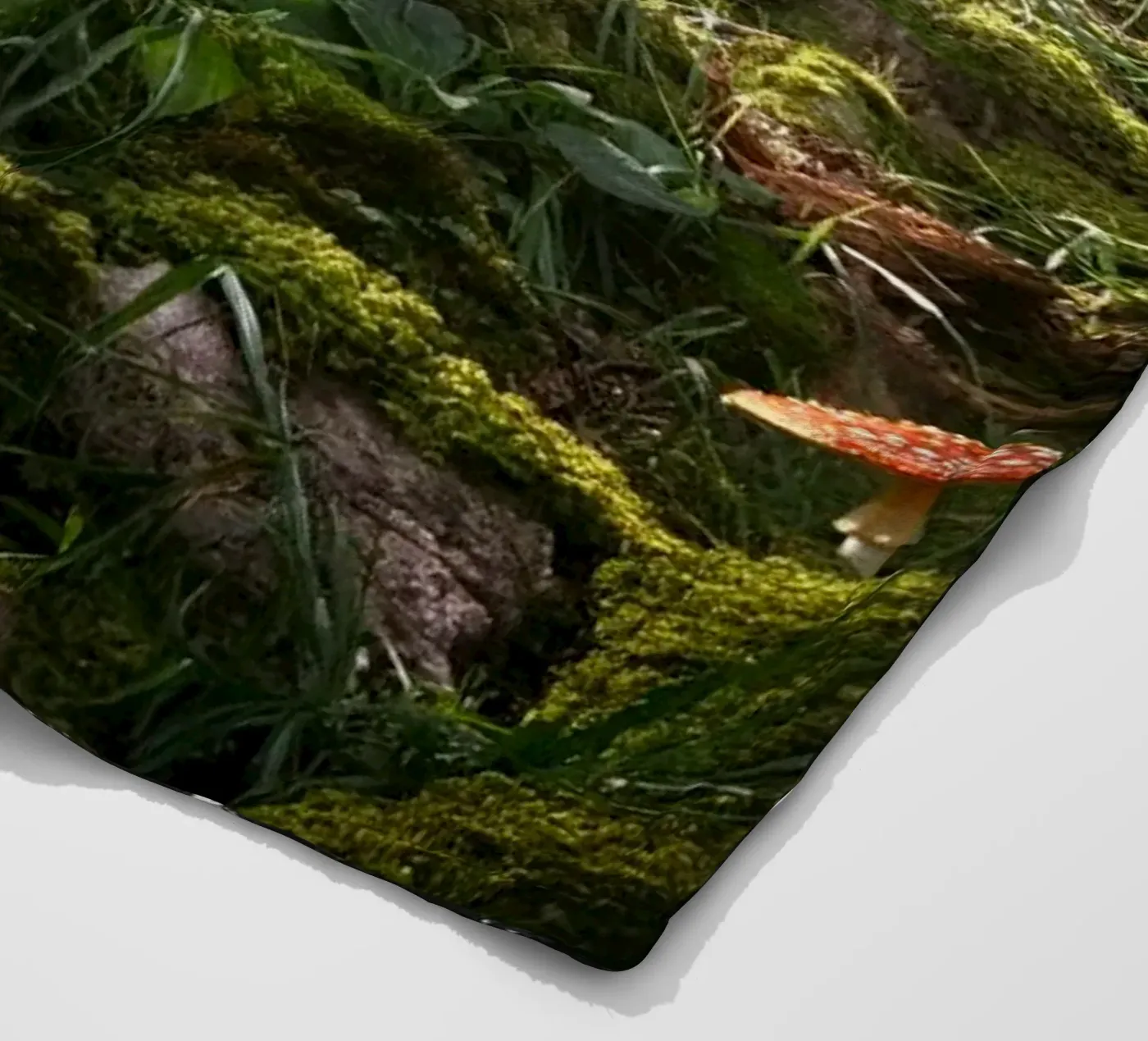 forest moss Fleecedecke von Earthly Visions