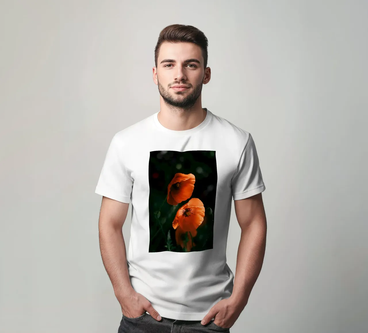 fiori di papavero t-shirt da Earthly Visions
