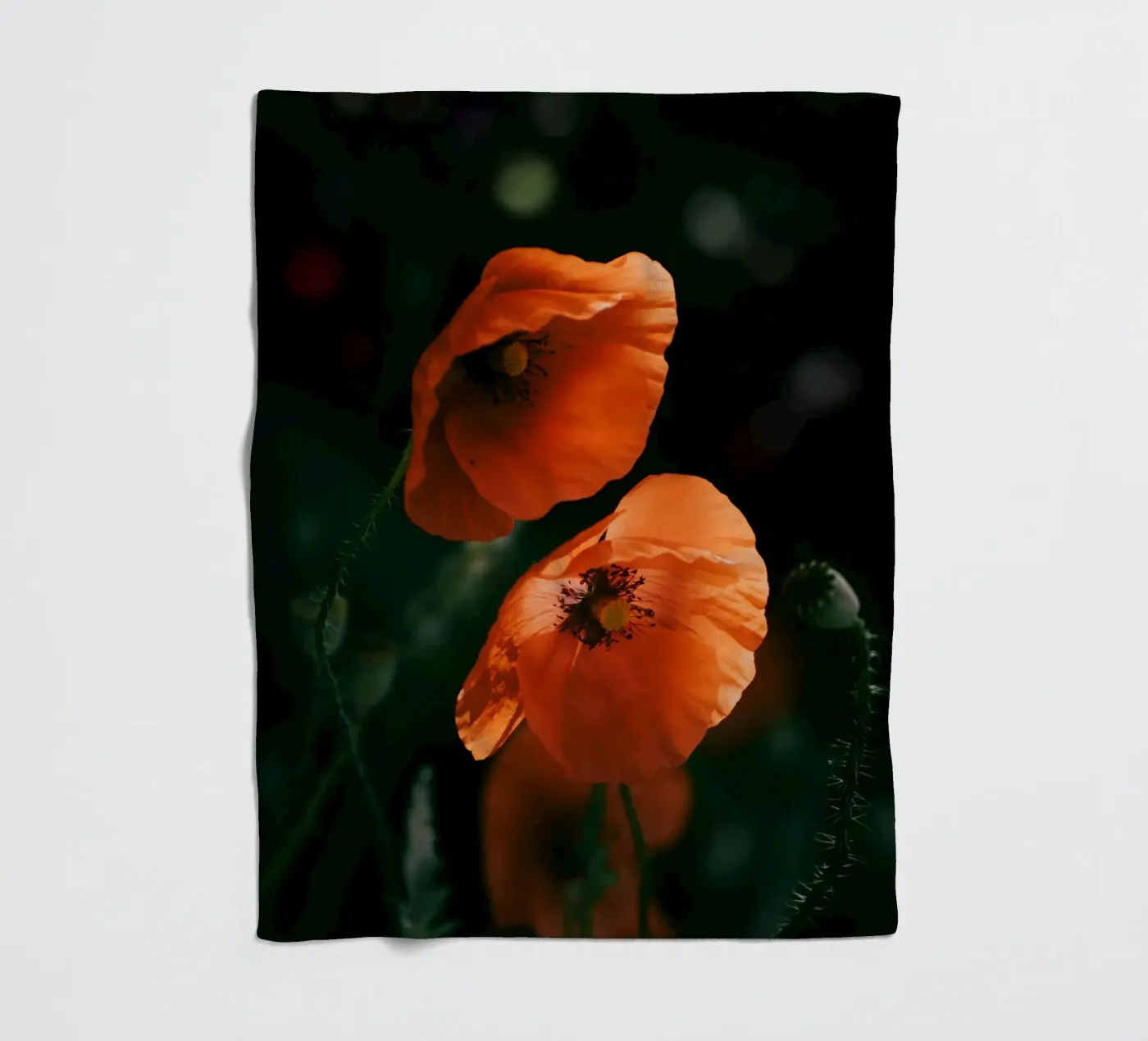 poppies flowers Fleecedecke von Earthly Visions