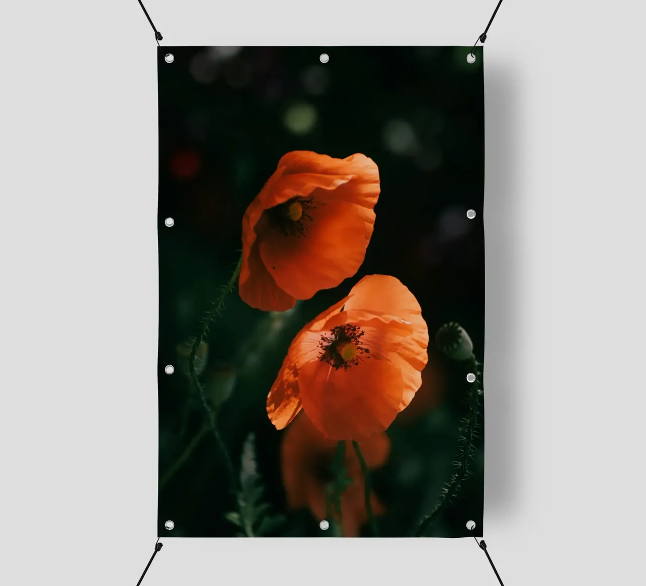 fiori di papavero telo in pvc da Earthly Visions
