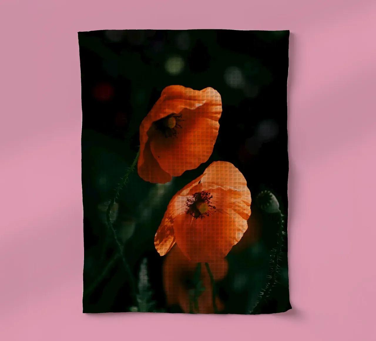 fiori di papavero canovaccio da cucina da Earthly Visions