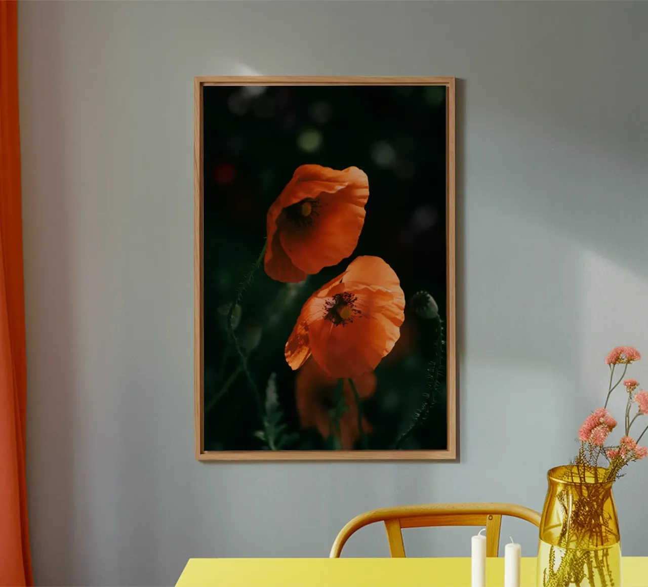 fiori di papavero alluminio dibond da Earthly Visions