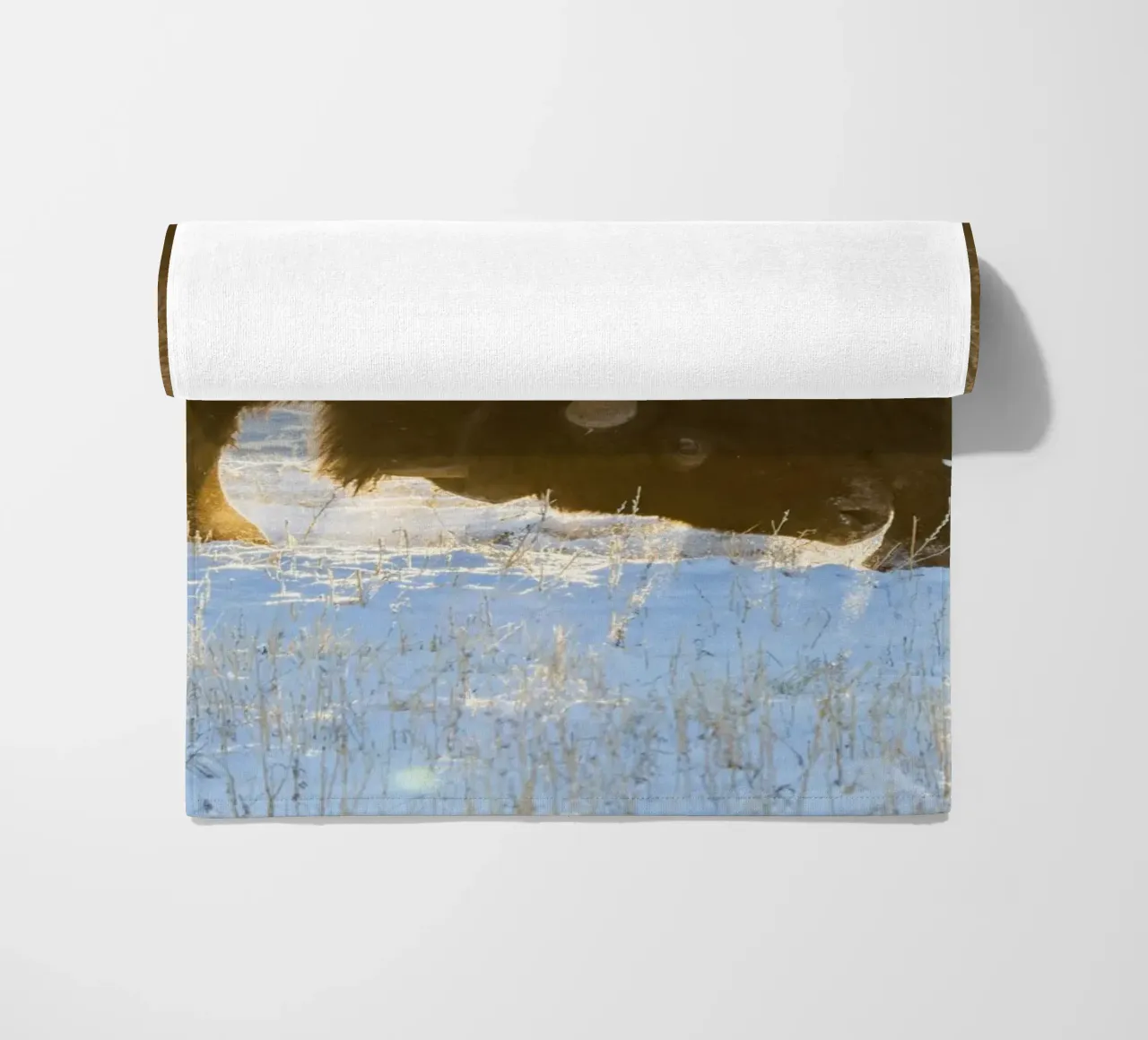 bison animal beach towel by Earthly Visions