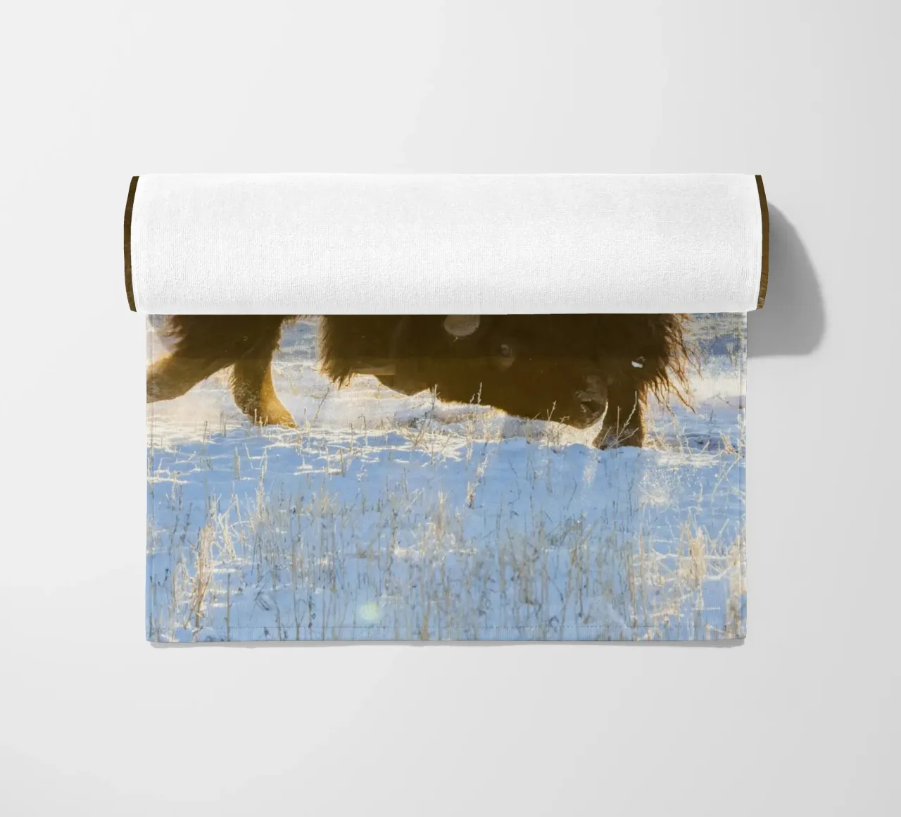 bison animal beach towel by Earthly Visions