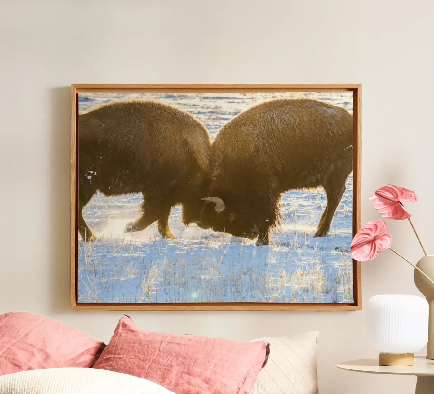 animale bisonte tela da Earthly Visions