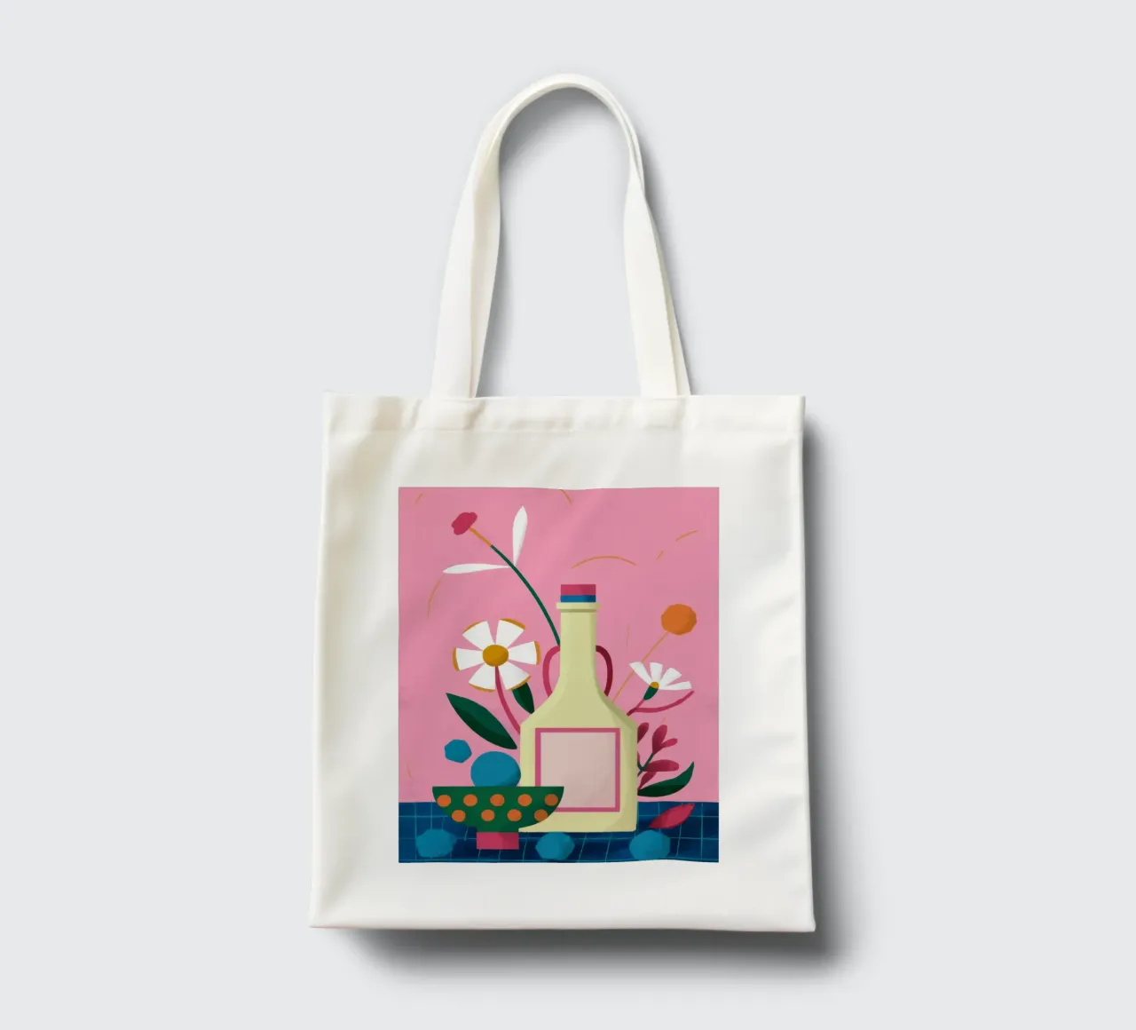 Vino Pastello Immobile borsa in juta da Lunar Valentina