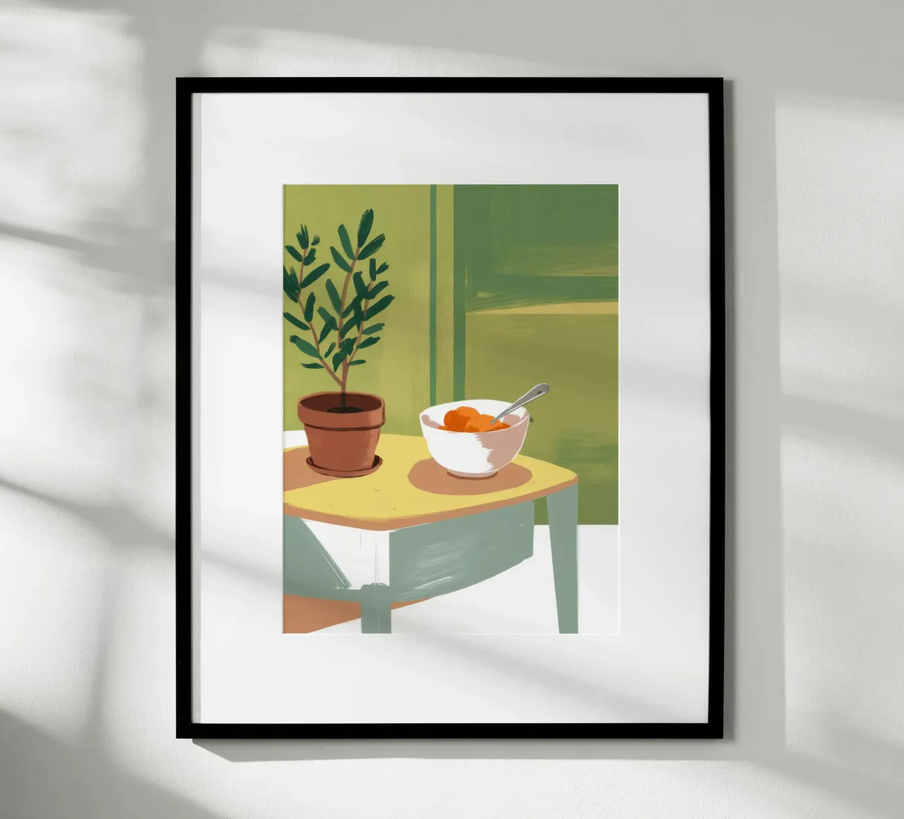 Accogliente zuppa Immobile poster con telaio in legno da Frosh Pallete