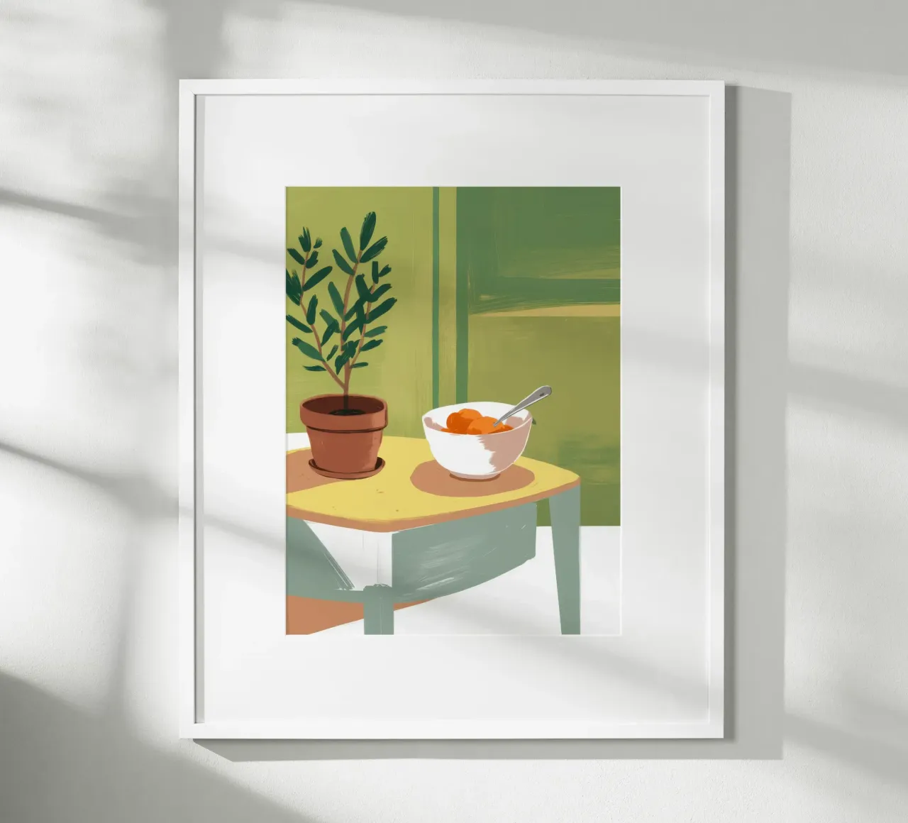 Accogliente zuppa Immobile poster con telaio in legno da Frosh Pallete