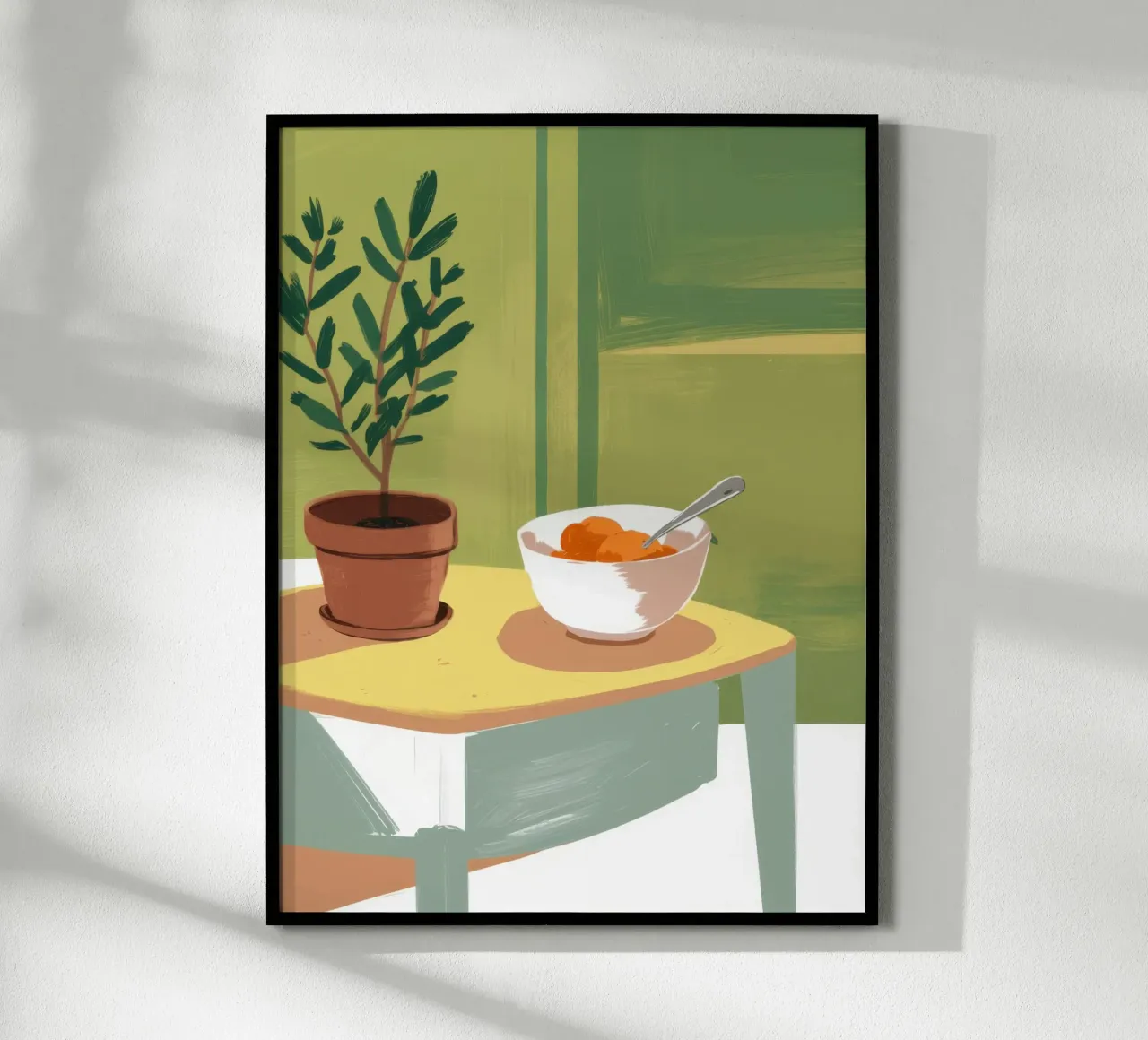 Accogliente zuppa Immobile poster con telaio in legno da Frosh Pallete