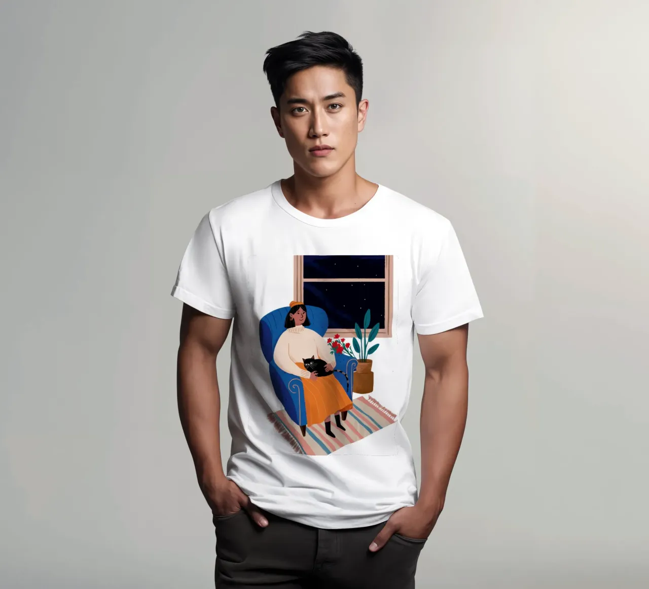 Coccole notturne stellate t-shirt da Line Fable
