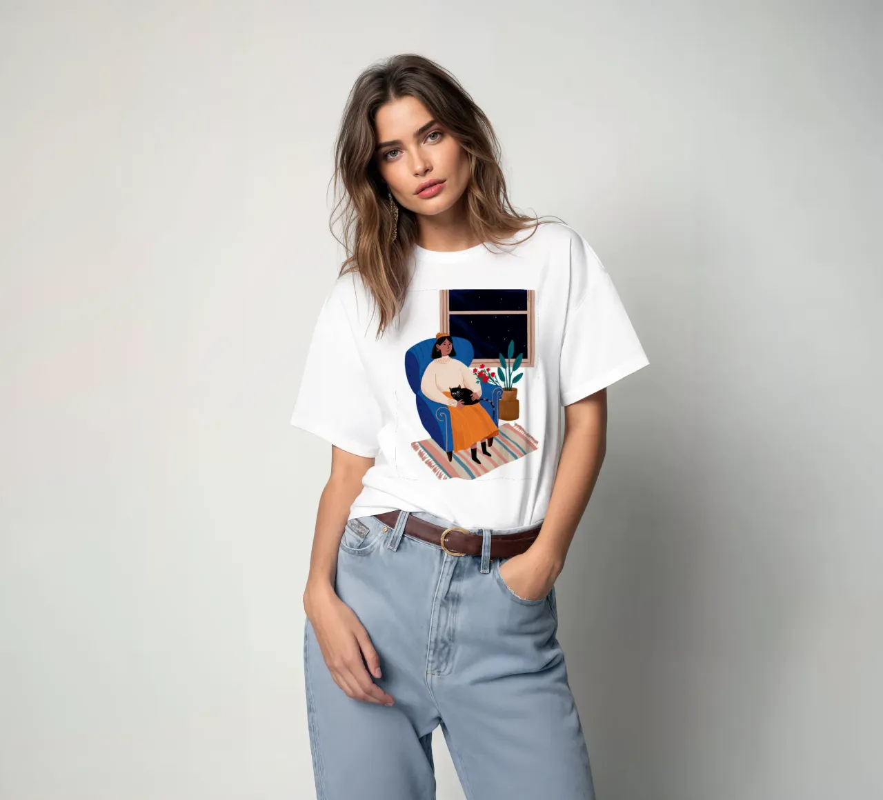 Coccole notturne stellate t-shirt da Line Fable