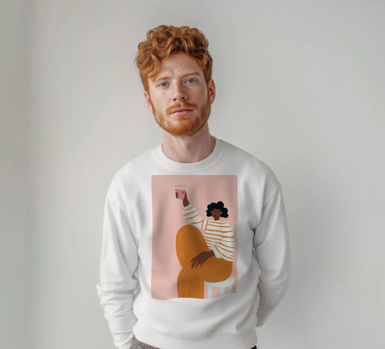 Pantalone a righe Serenity felpa da Solar Paint