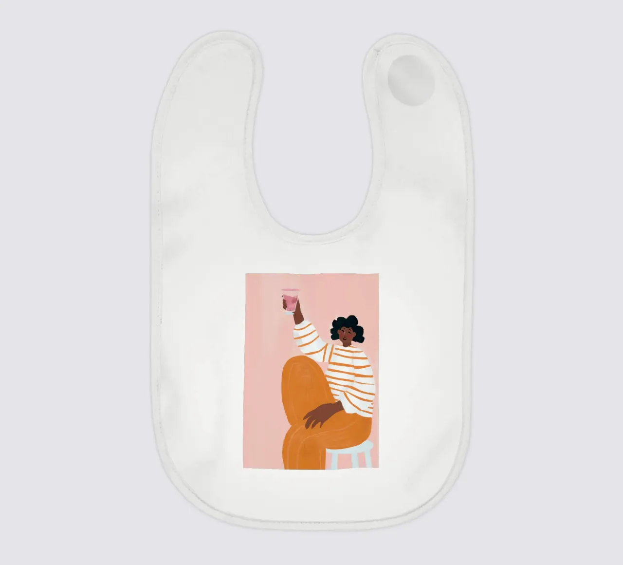 Pantalone a righe Serenity bavaglino da Solar Paint