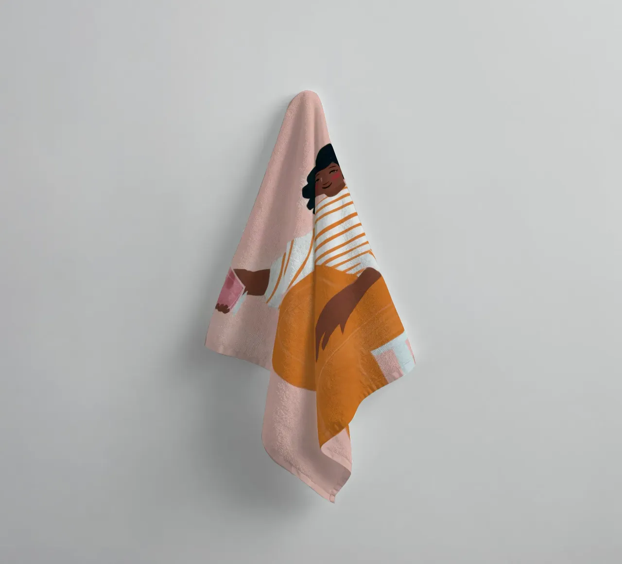 Gestreepte broek Serenity badhanddoek van Solar Paint