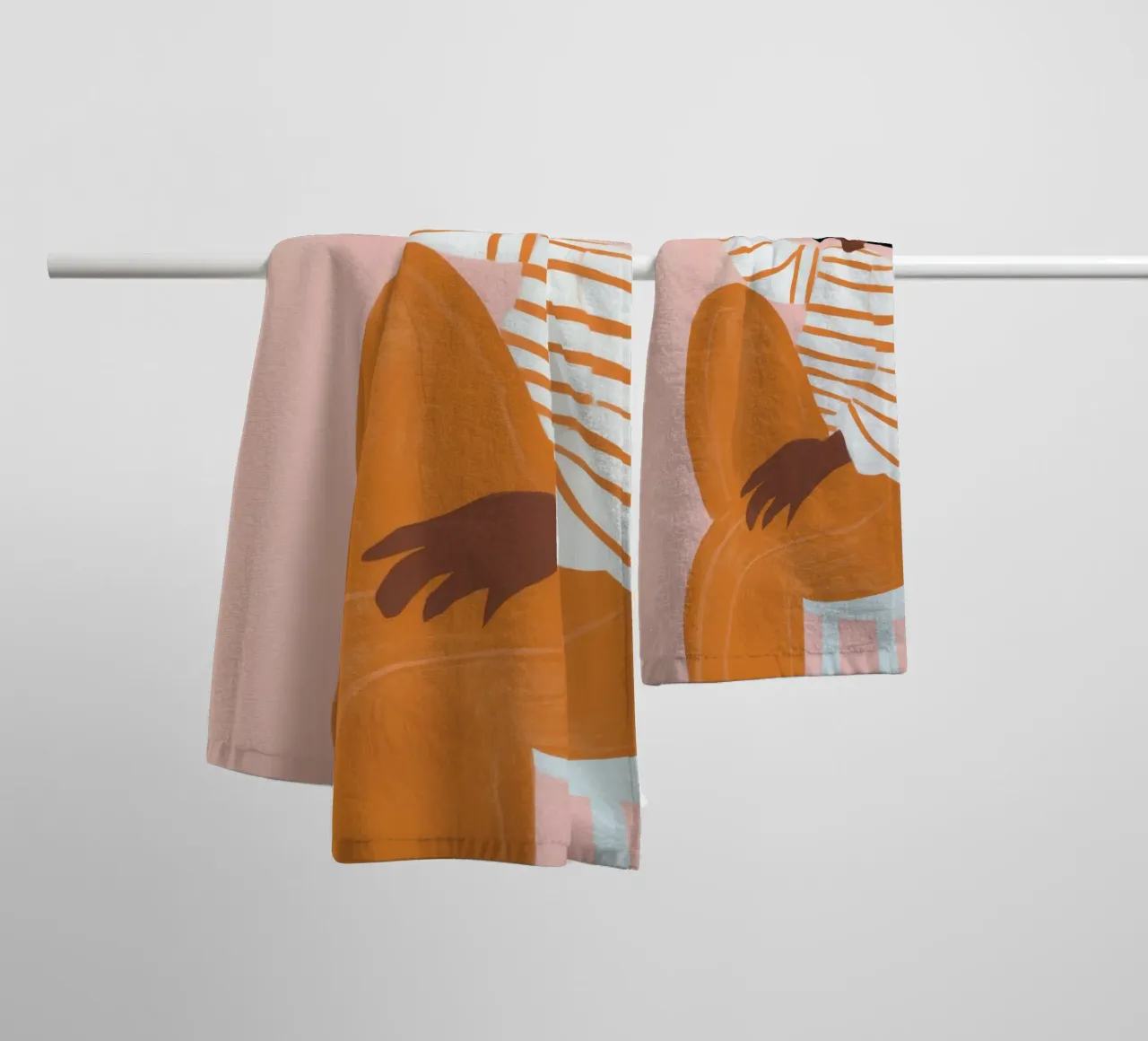 Gestreepte broek Serenity badhanddoek van Solar Paint