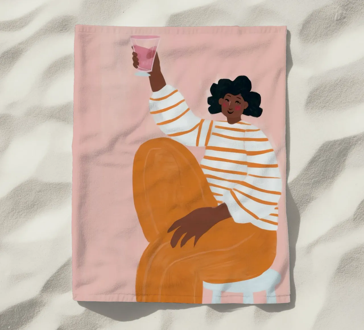 Pantalone a righe Serenity telo mare da Solar Paint