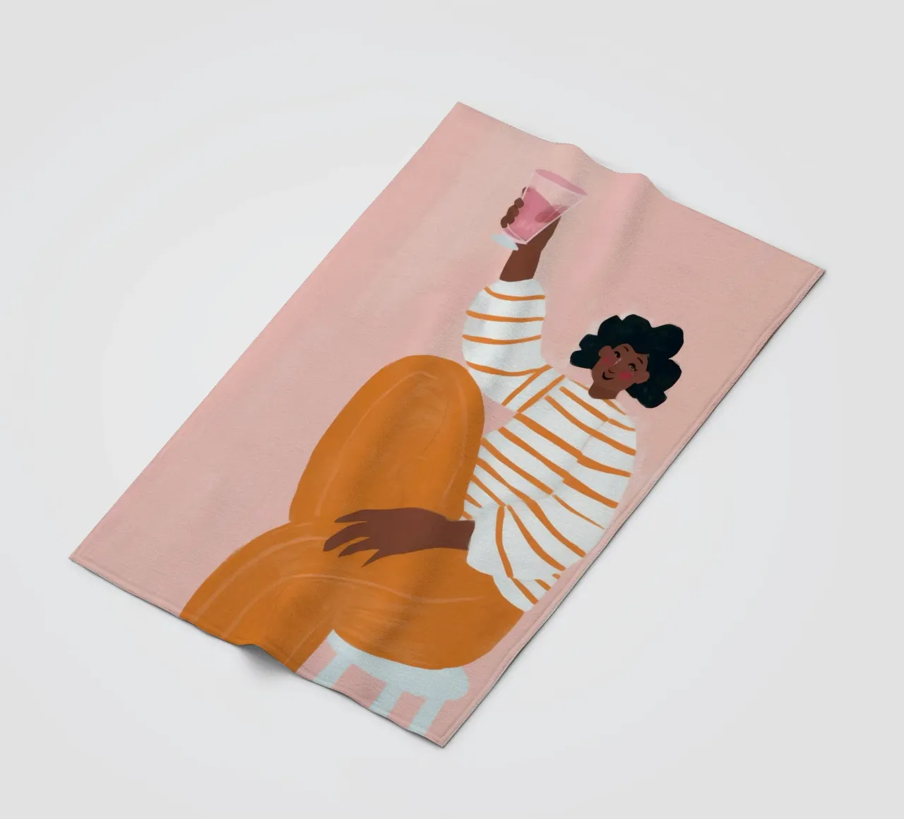 Pantalone a righe Serenity coperta in pile da Solar Paint