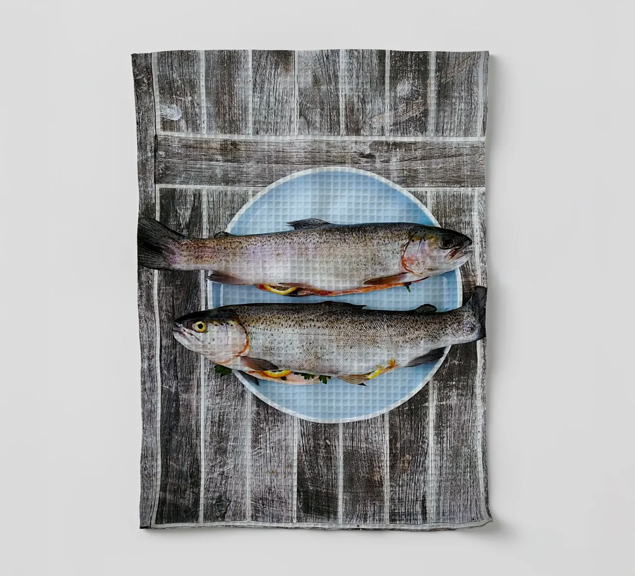 Salmone Serenità canovaccio da cucina da Nature's Palette