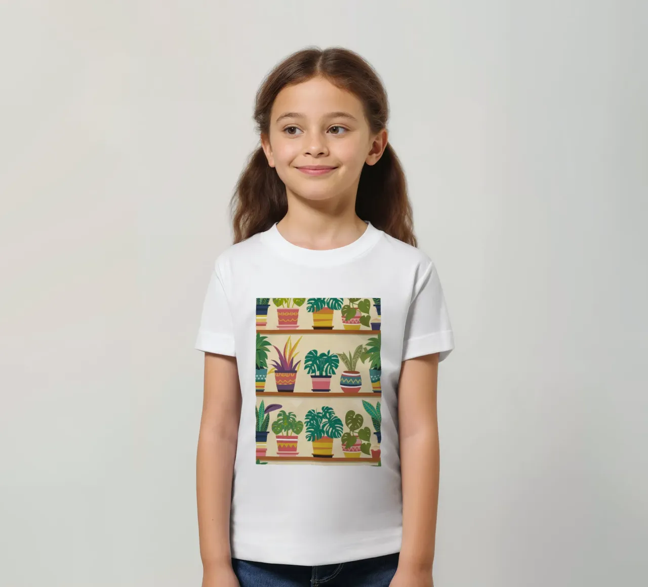 Abundant Plant Shelfie Kinder T-Shirt von Frosh Pallete