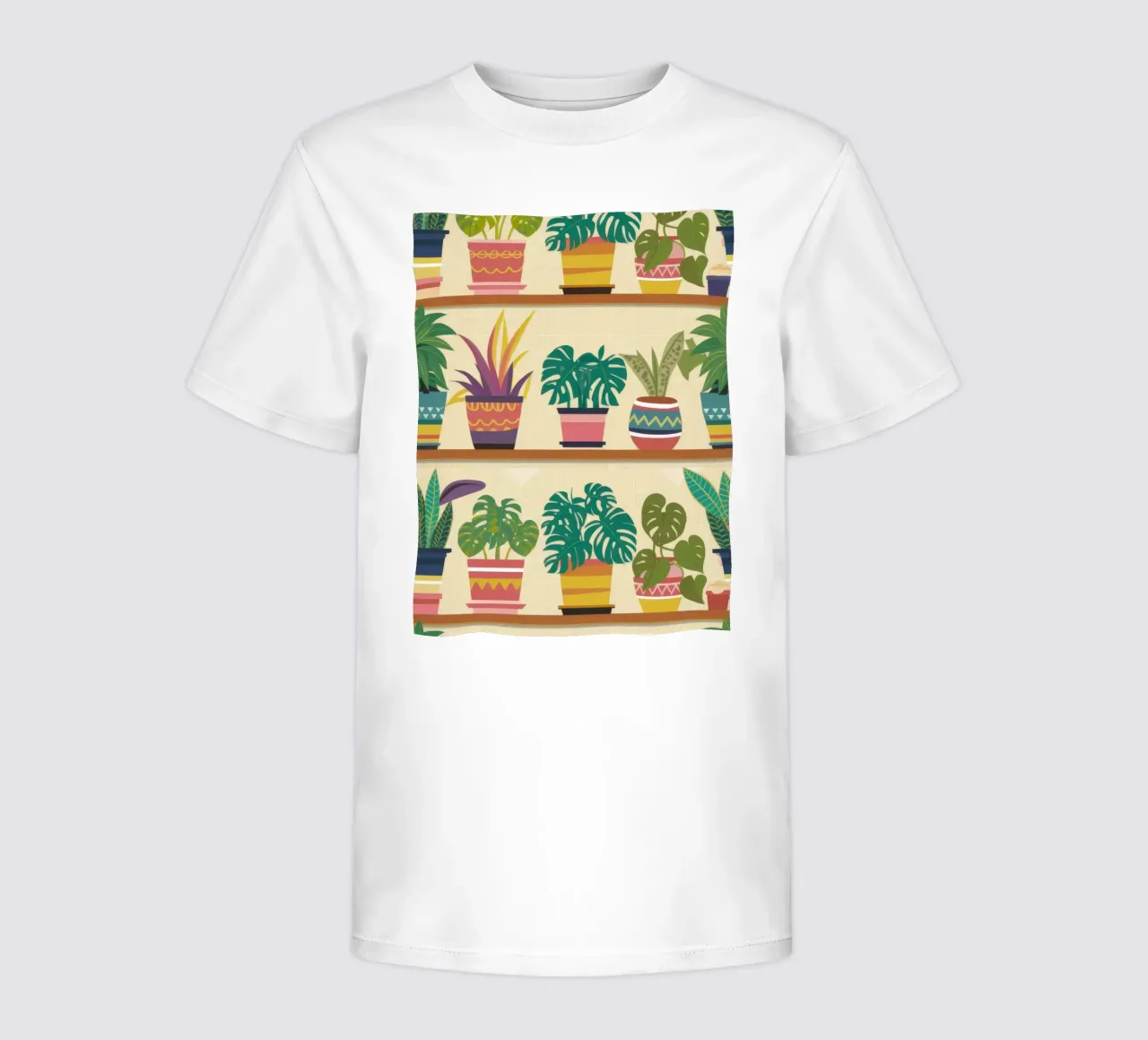 Abundant Plant Shelfie Kinder T-Shirt von Frosh Pallete