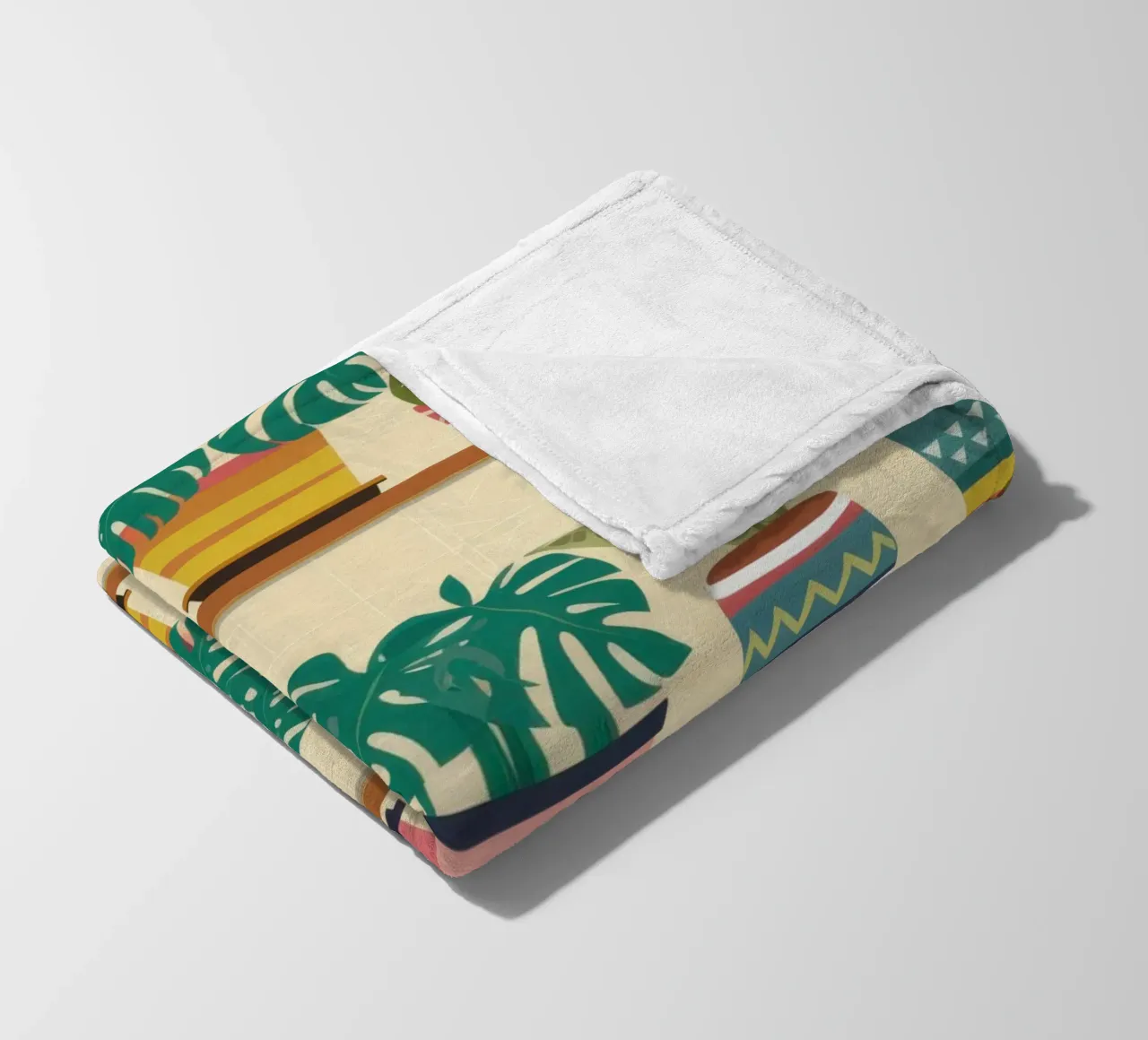 Abundant Plant Shelfie Fleecedecke von Frosh Pallete