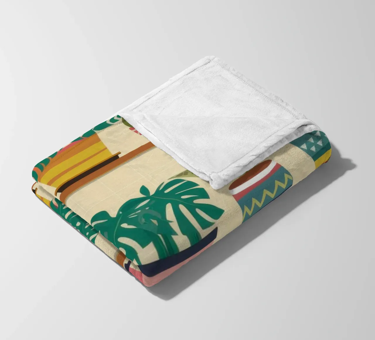 Abundant Plant Shelfie Fleecedecke von Frosh Pallete
