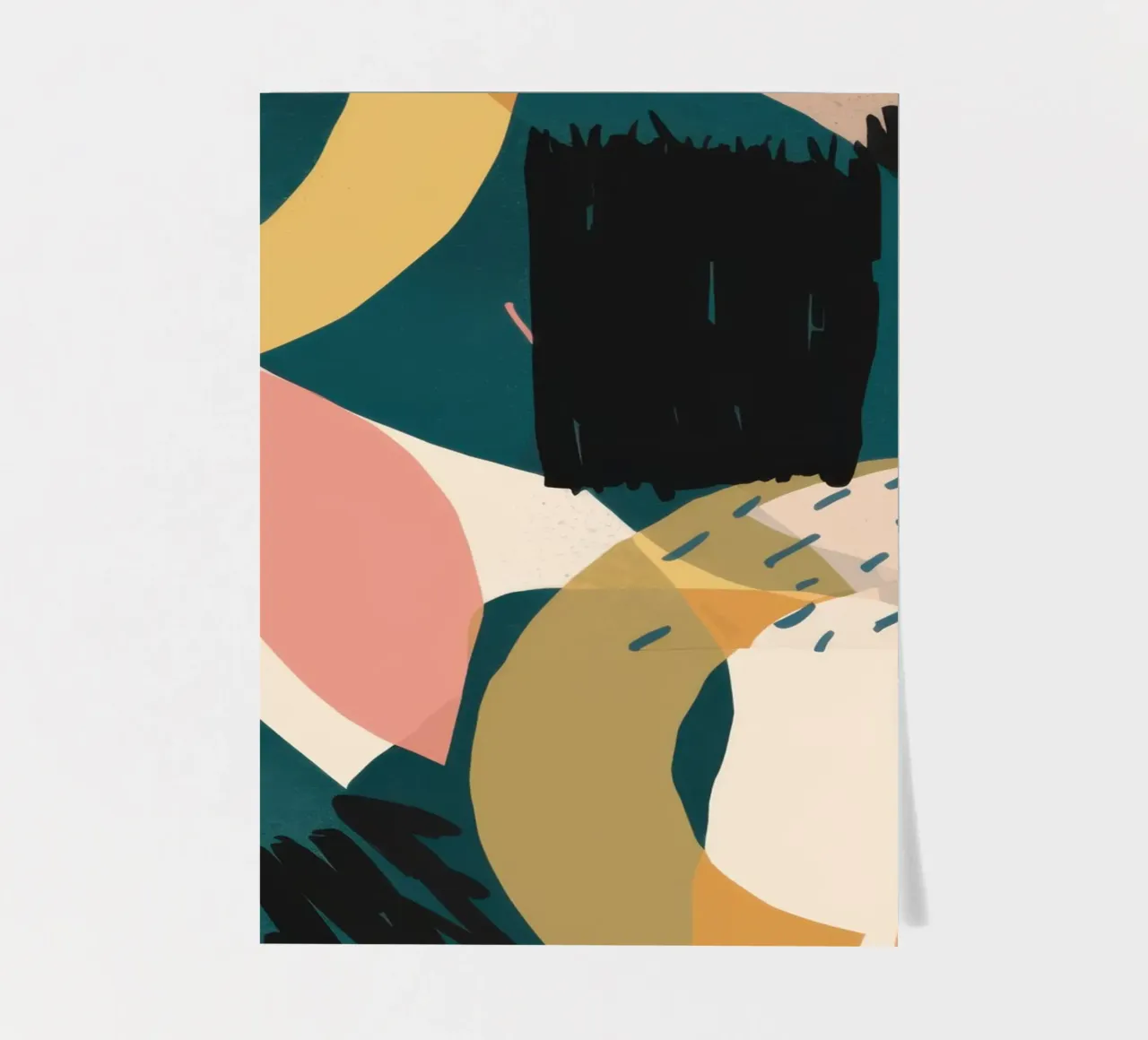 Erdige Form Collage Stickerbogen von Lunar Valentina