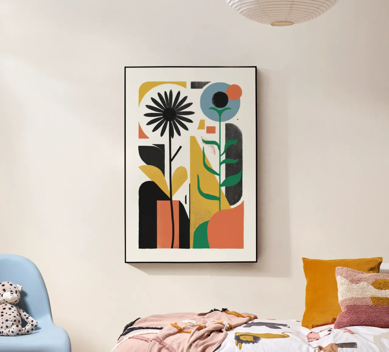 Abstract Floral Forms plexiglass da Solar Paint