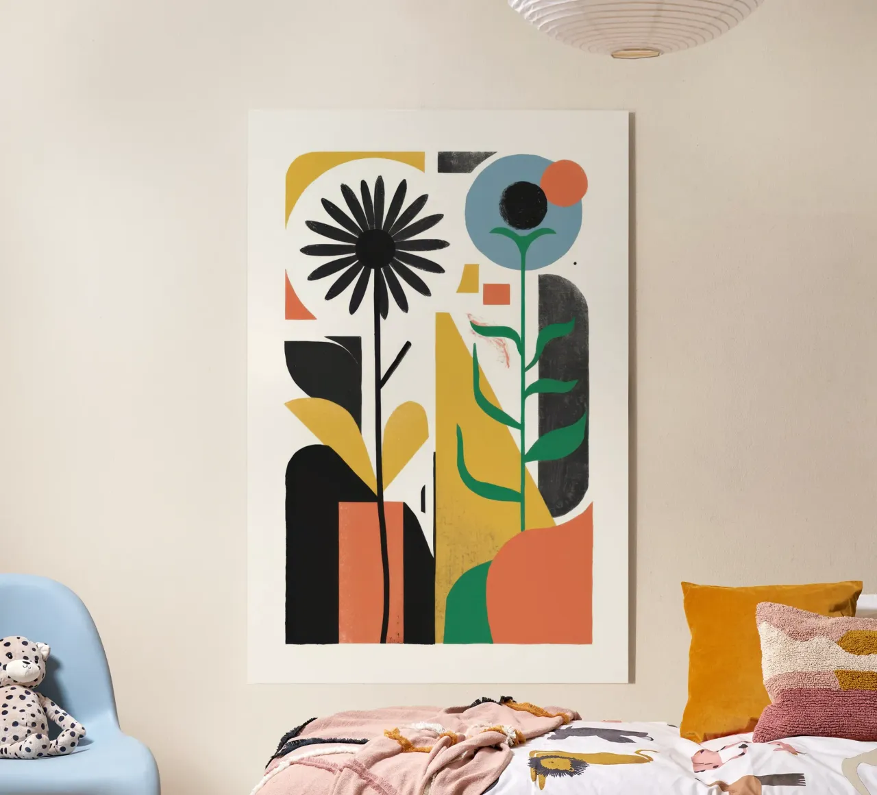 Abstract Floral Forms plexiglass da Solar Paint