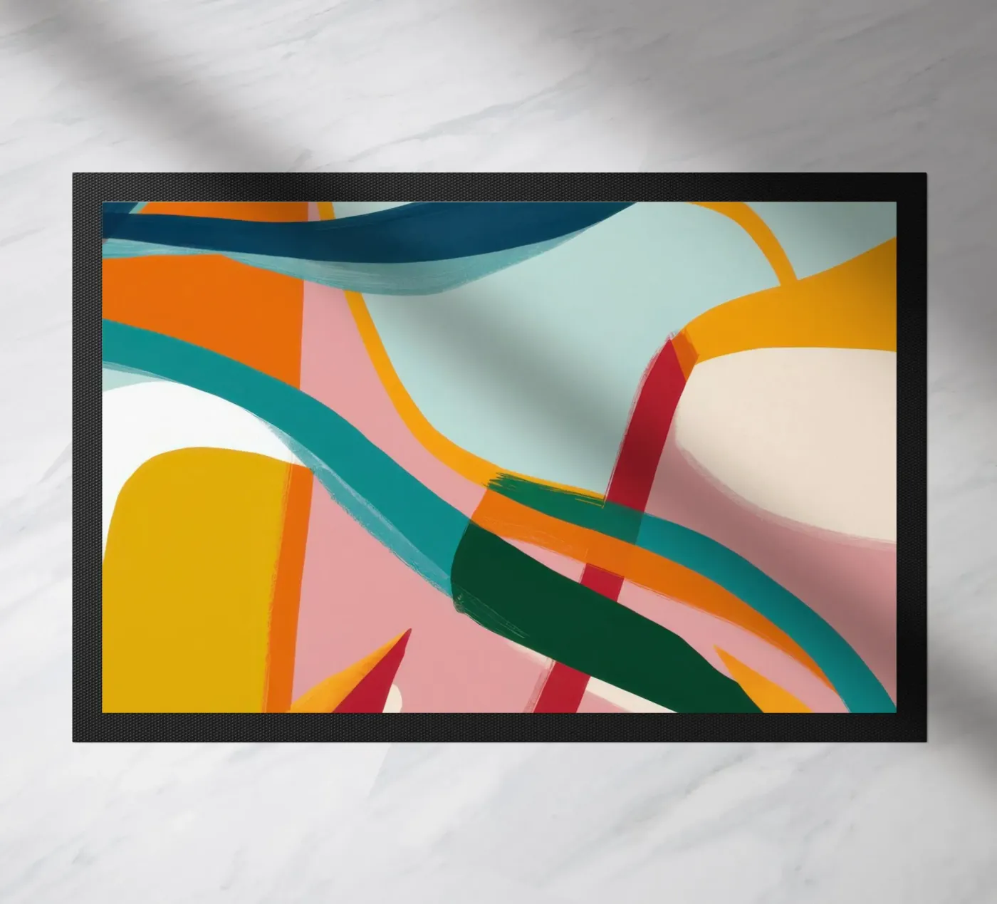 Dynamic Abstract Harmony doormat by Frosh Pallete