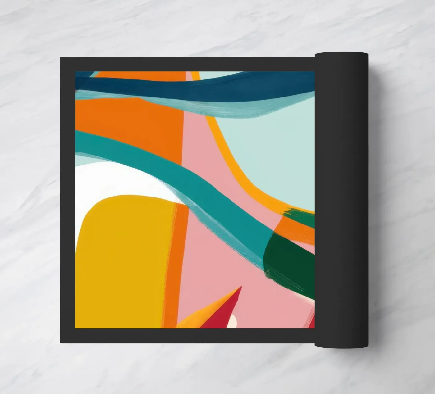 Dynamic Abstract Harmony doormat by Frosh Pallete