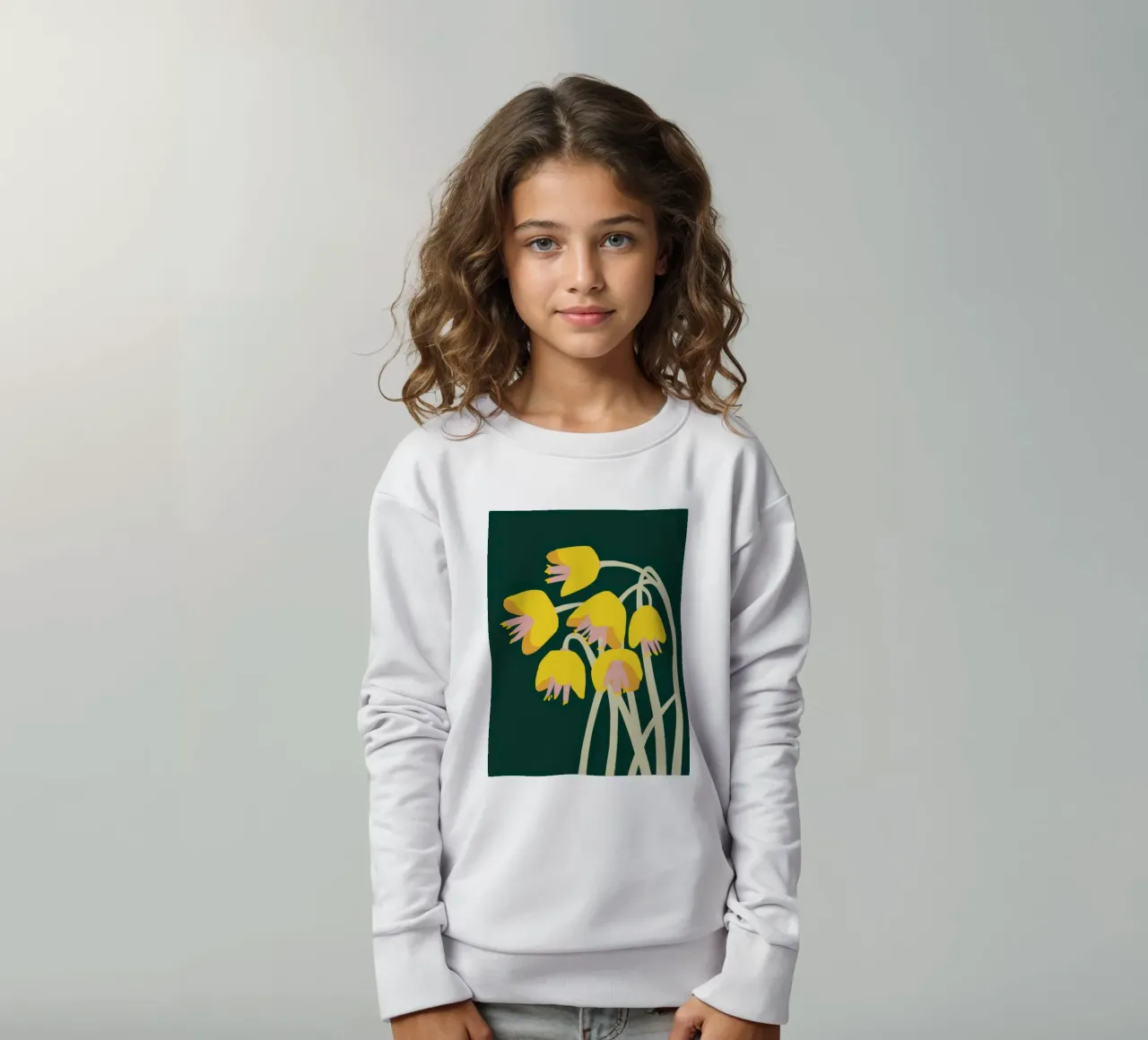 Tulipani dell'ora d'oro felpa bambino da Solar Paint