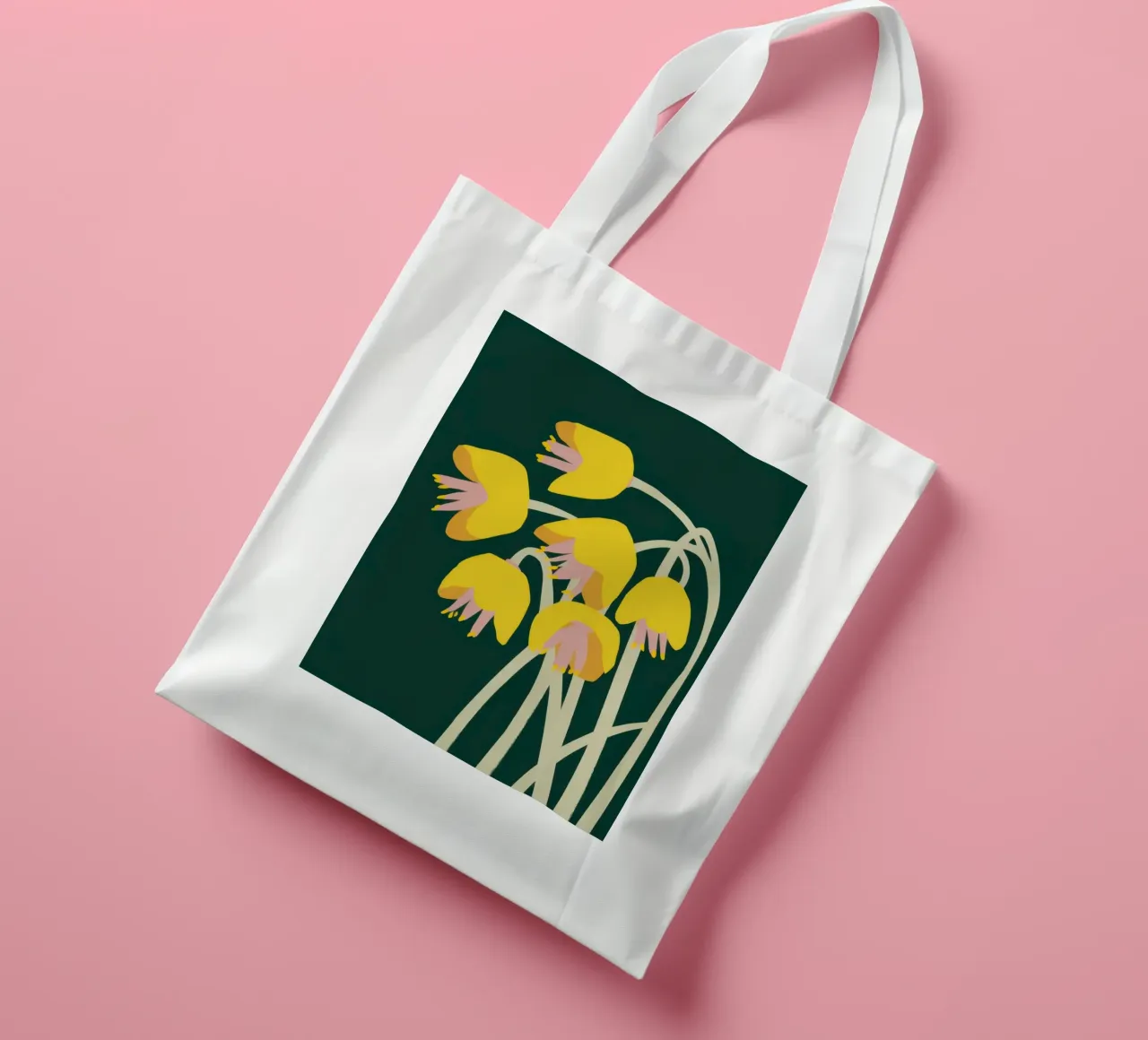 Tulipanes Golden Hour tote bag de Solar Paint