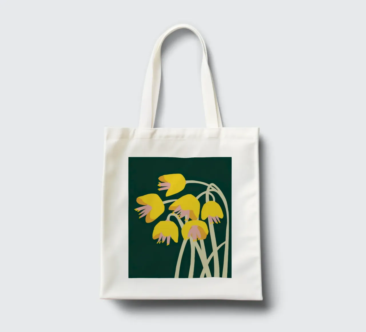Tulipanes Golden Hour tote bag de Solar Paint