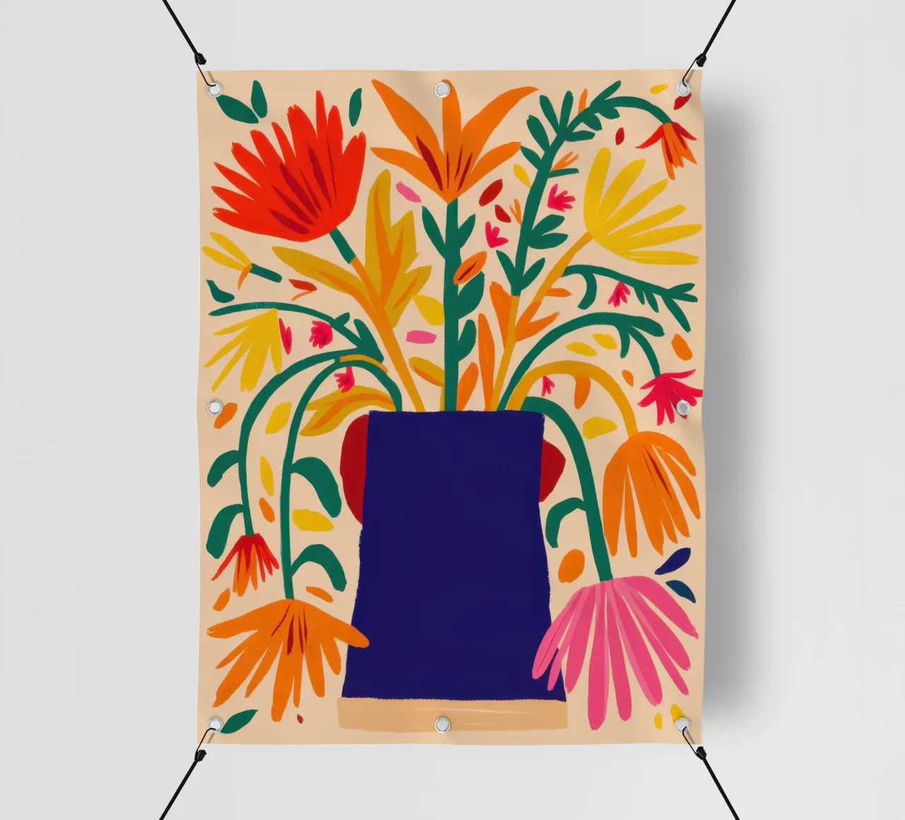 Vibrante quiete floreale telo in pvc da Frosh Pallete
