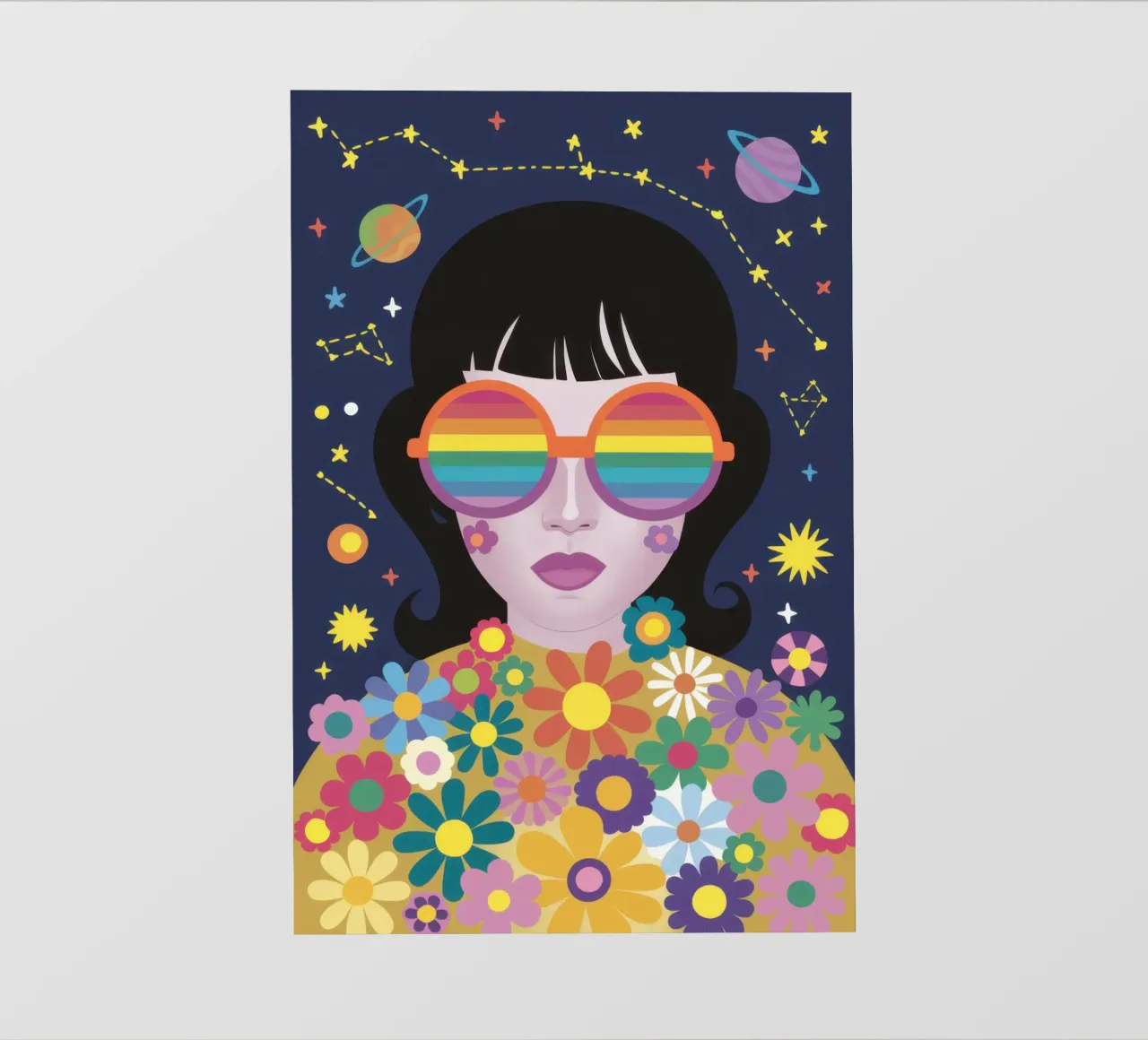 Sguardo cosmico dell'arcobaleno pellicola backlit da Frosh Pallete