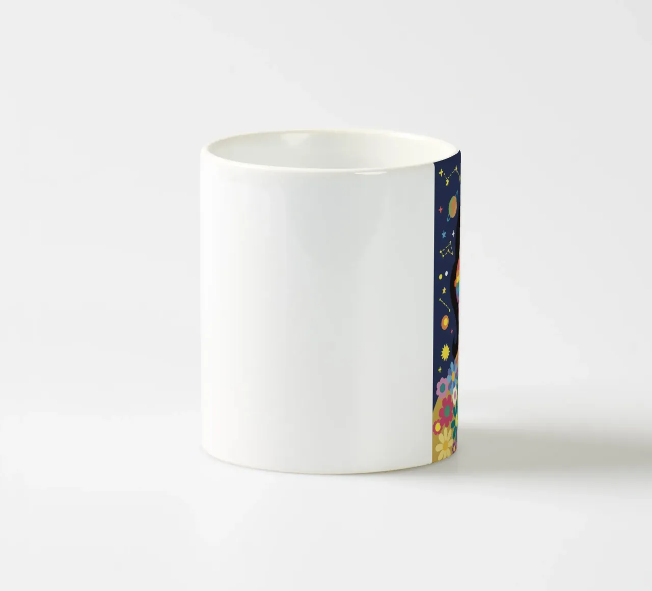 Sguardo cosmico dell'arcobaleno tazza in ceramica da Frosh Pallete