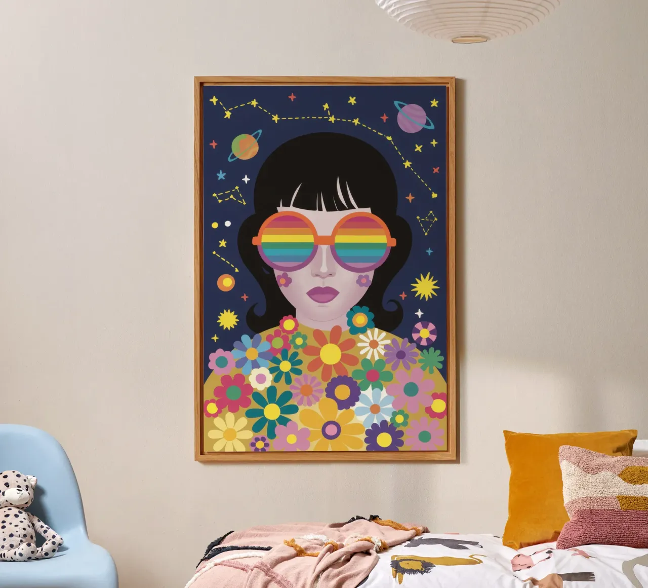 Sguardo cosmico dell'arcobaleno alluminio dibond da Frosh Pallete