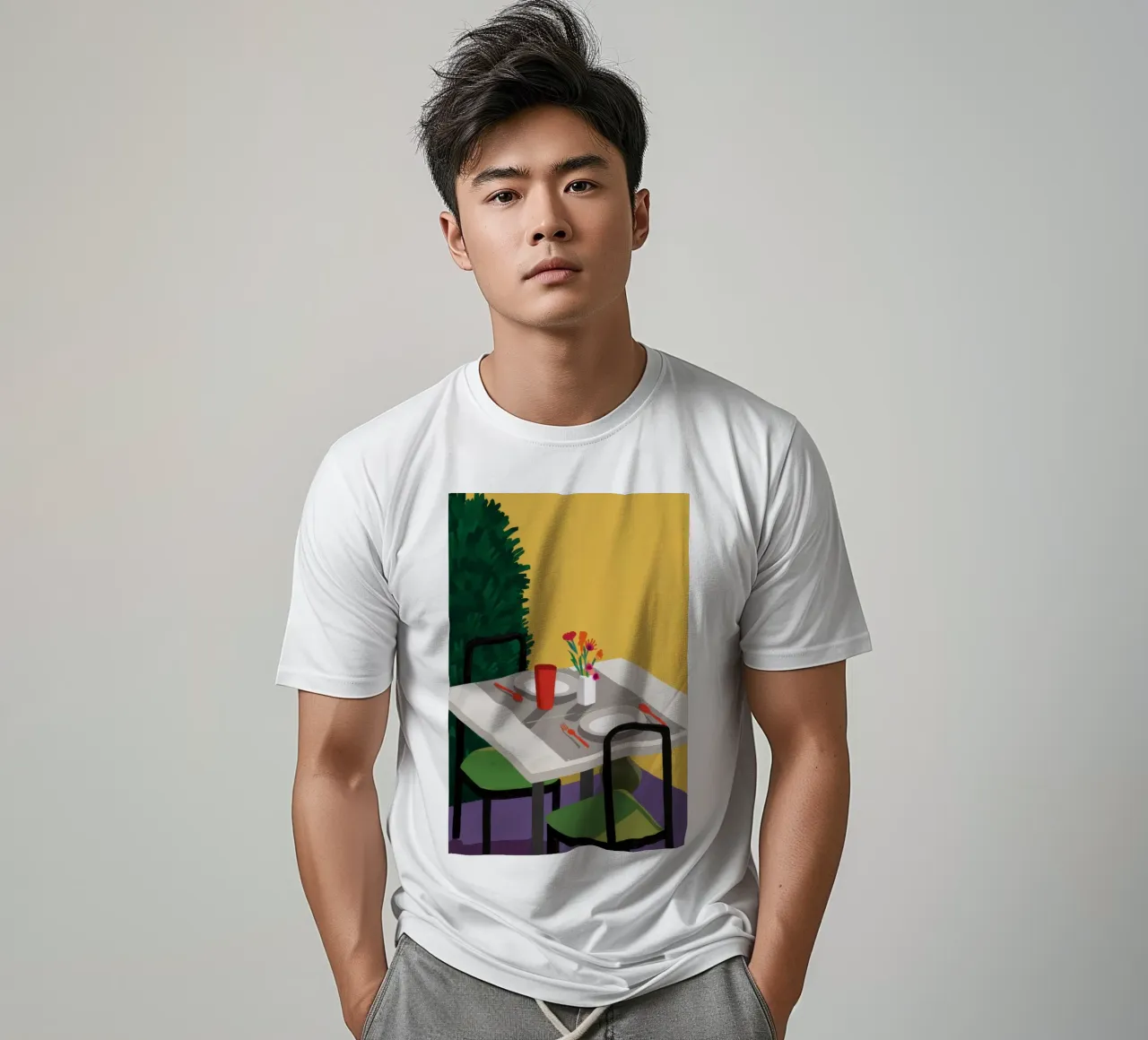 Terrazza del crepuscolo Immobile t-shirt da Line Fable