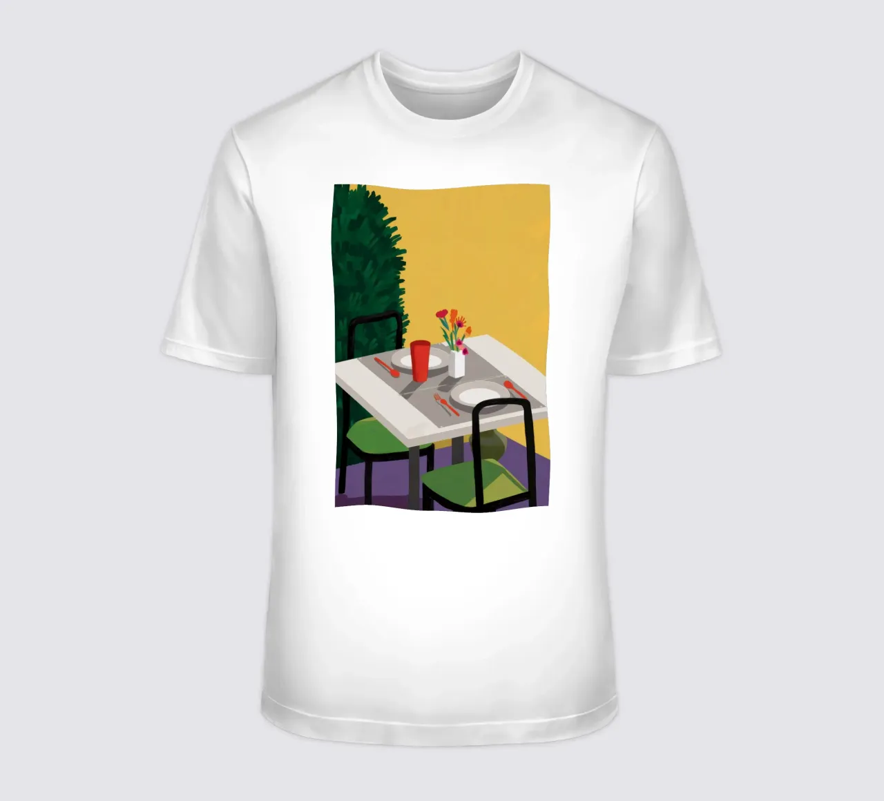 Terrazza del crepuscolo Immobile t-shirt da Line Fable