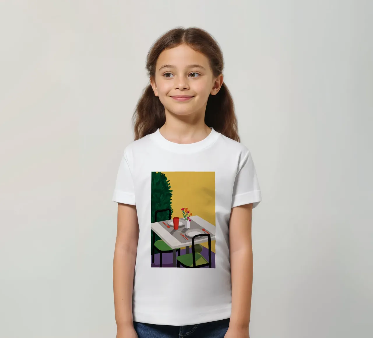 Terrazza del crepuscolo Immobile t-shirt bambini da Line Fable