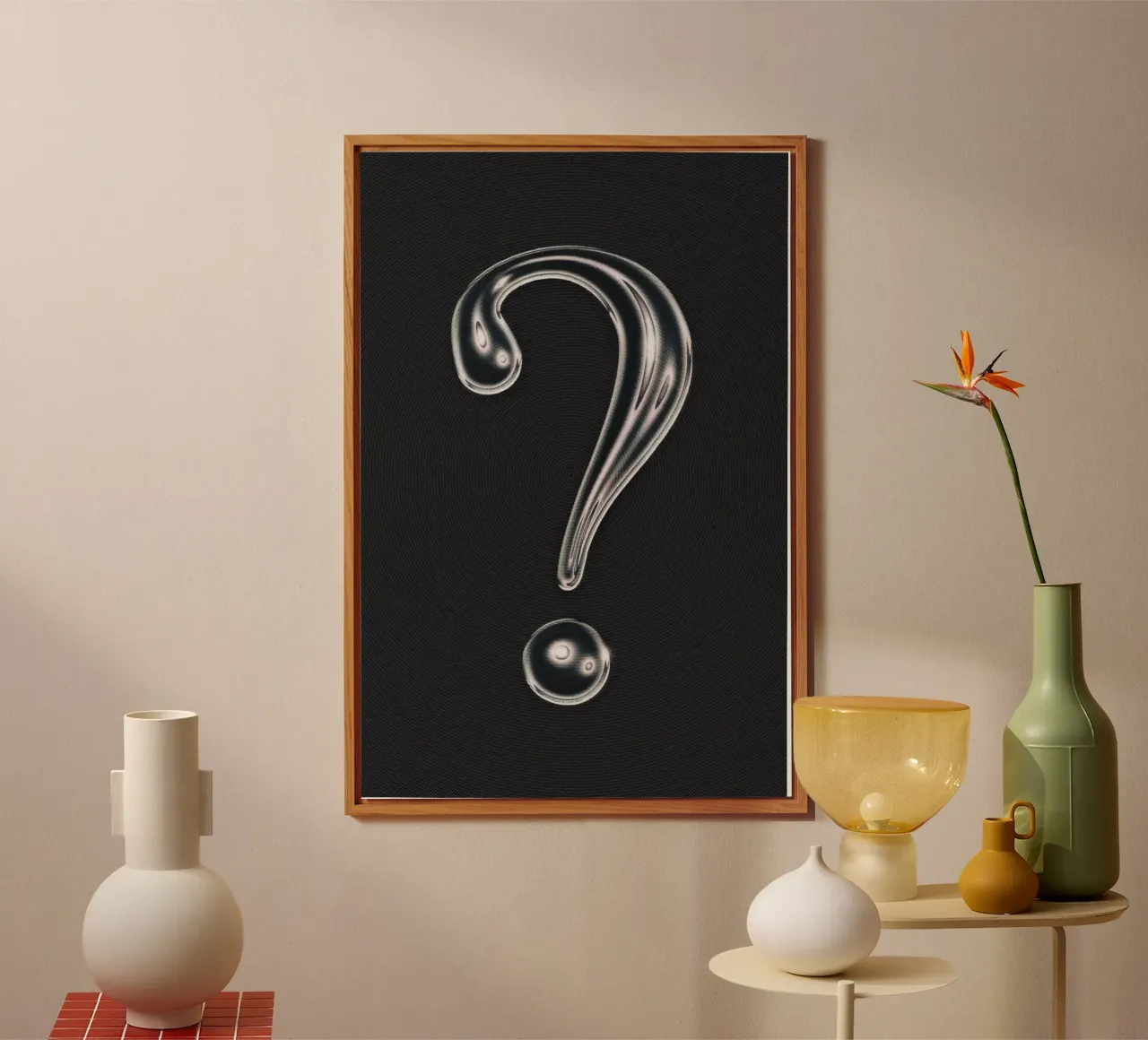 Question Mark forex plate by Jonas Loose
