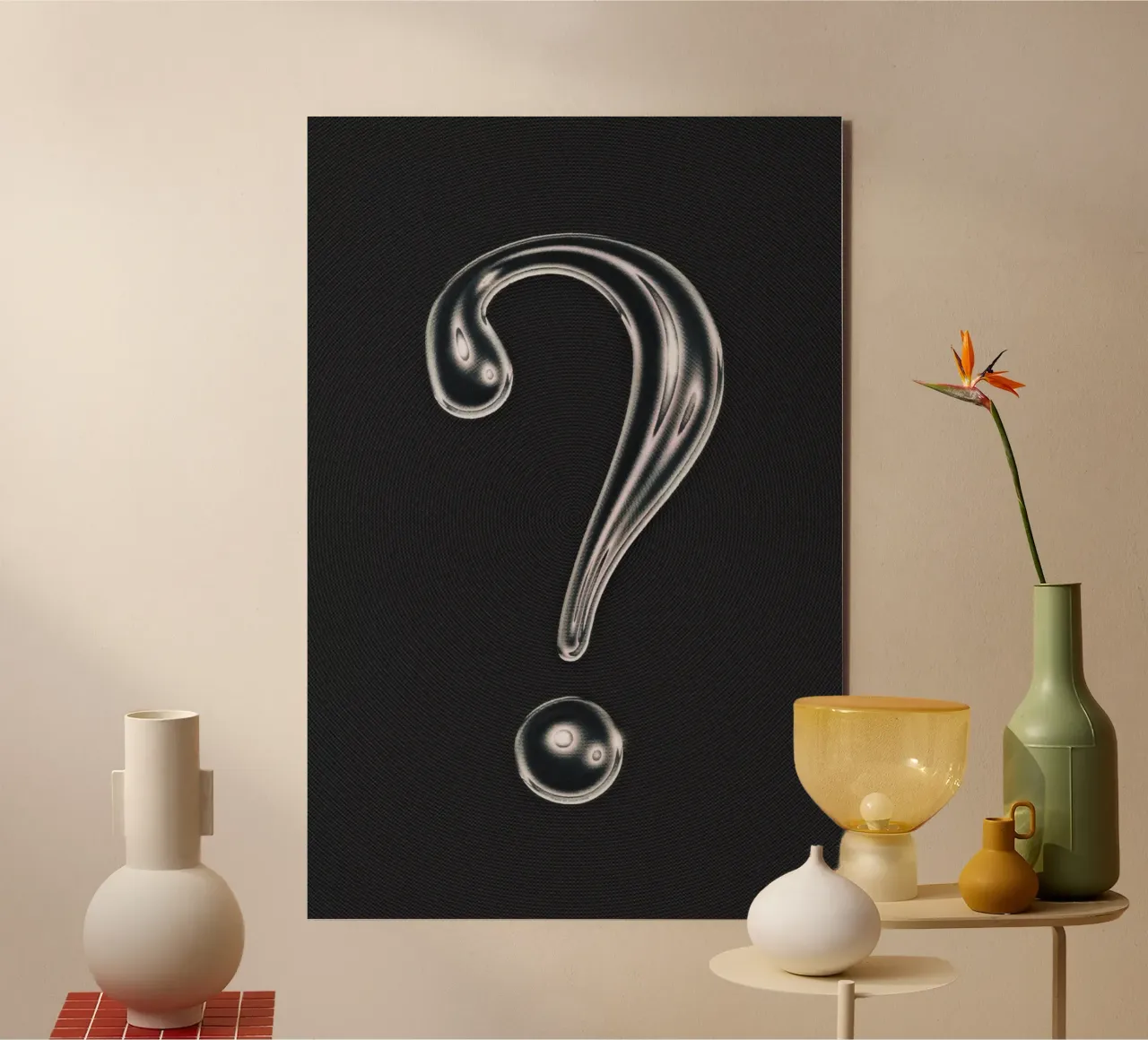 Question Mark forex plate by Jonas Loose