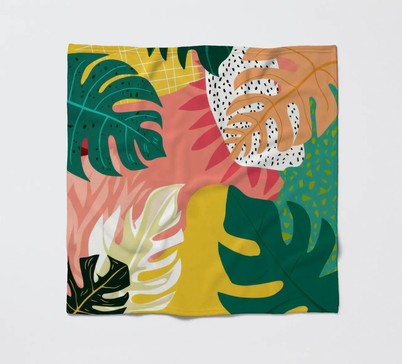 Collage di giungle strutturate coperta in pile da Frosh Pallete