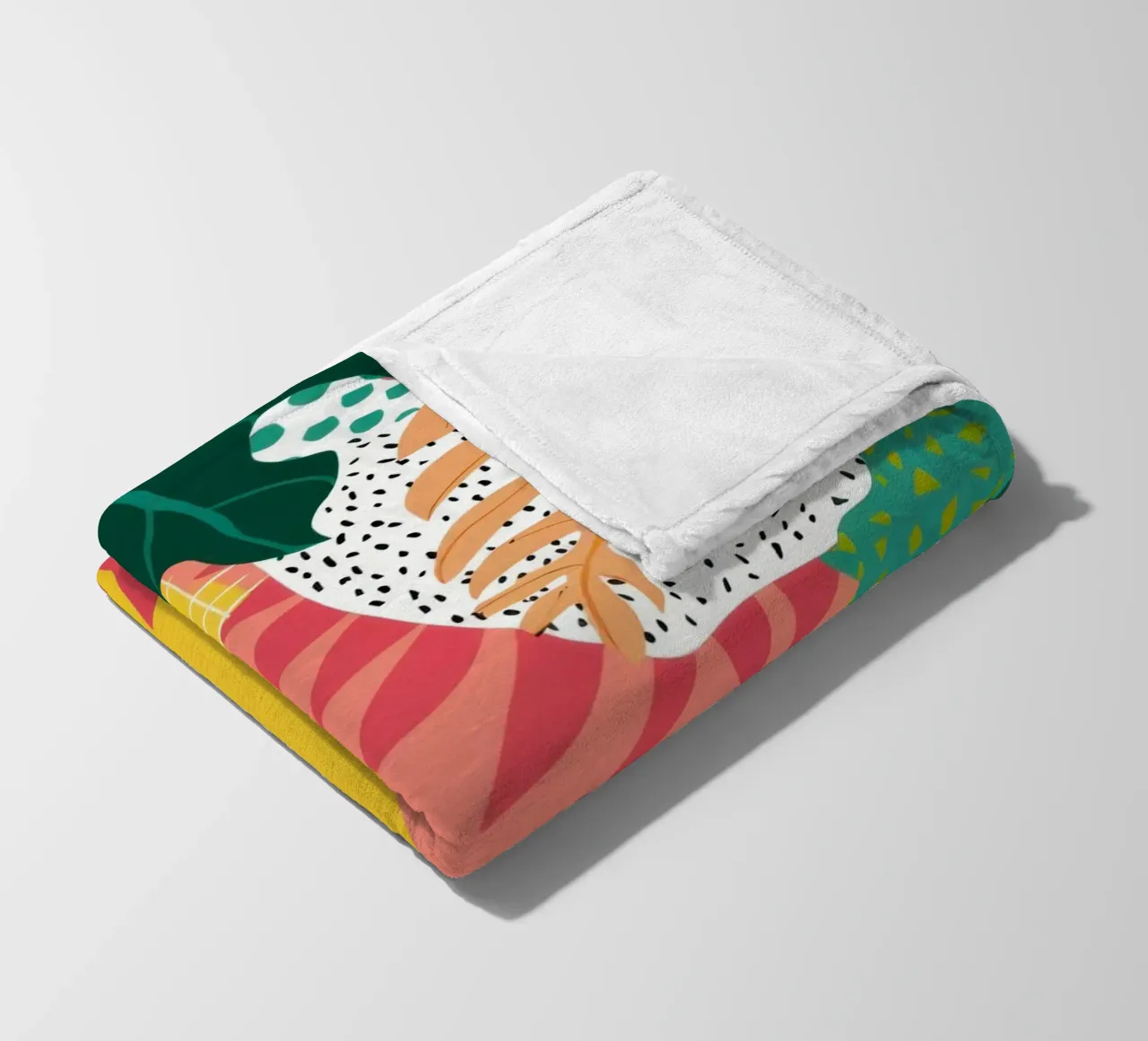 Collage di giungle strutturate coperta in pile da Frosh Pallete