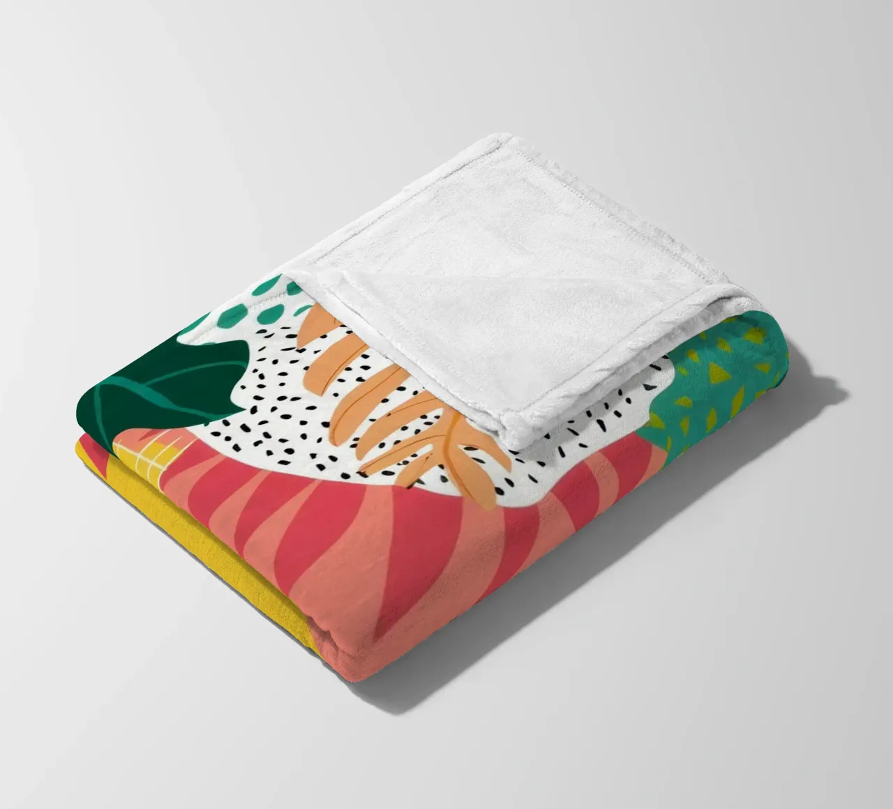 Collage di giungle strutturate coperta in pile da Frosh Pallete