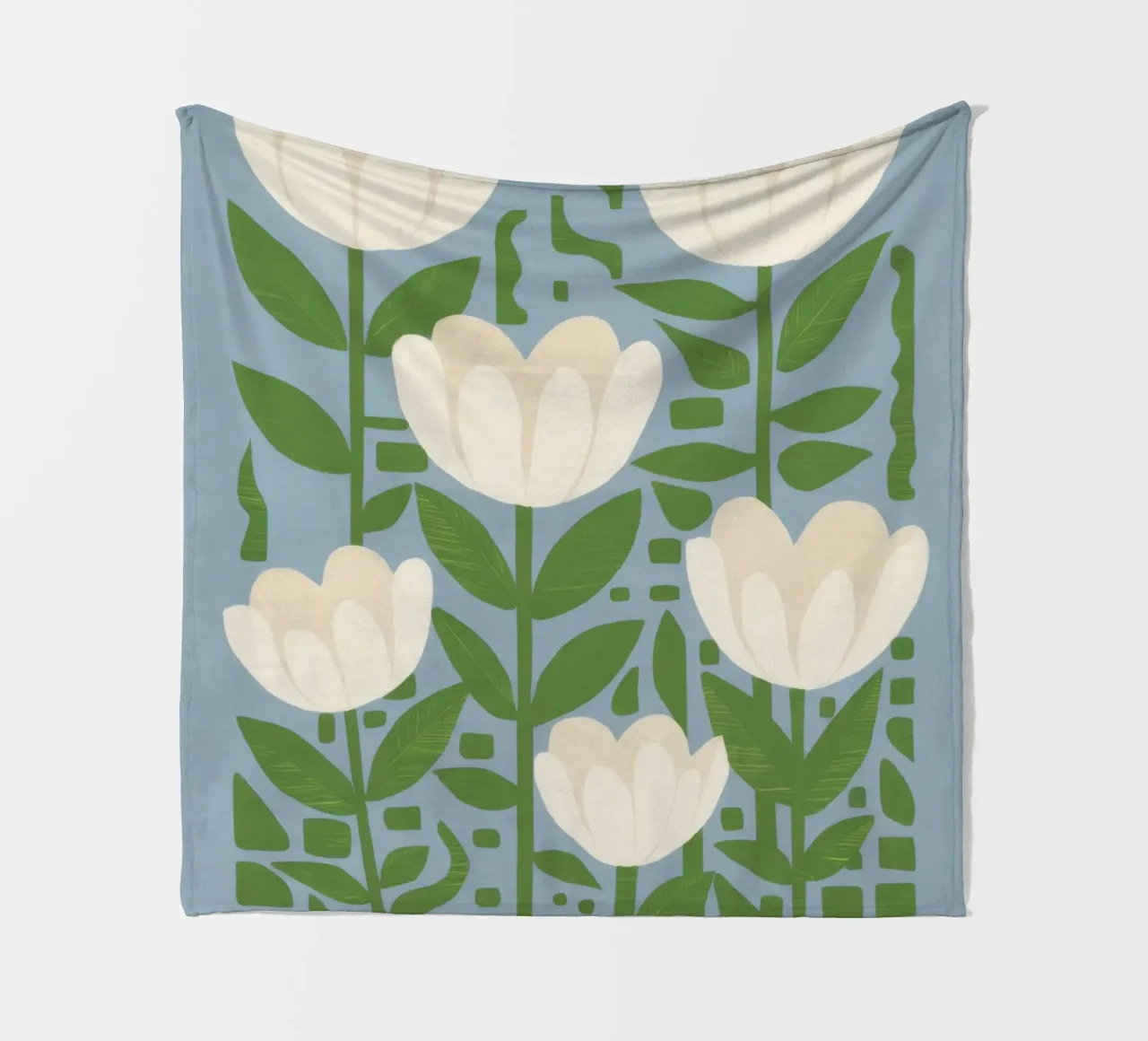 Tulipano bianco Serenity coperta in pile da Lunar Valentina